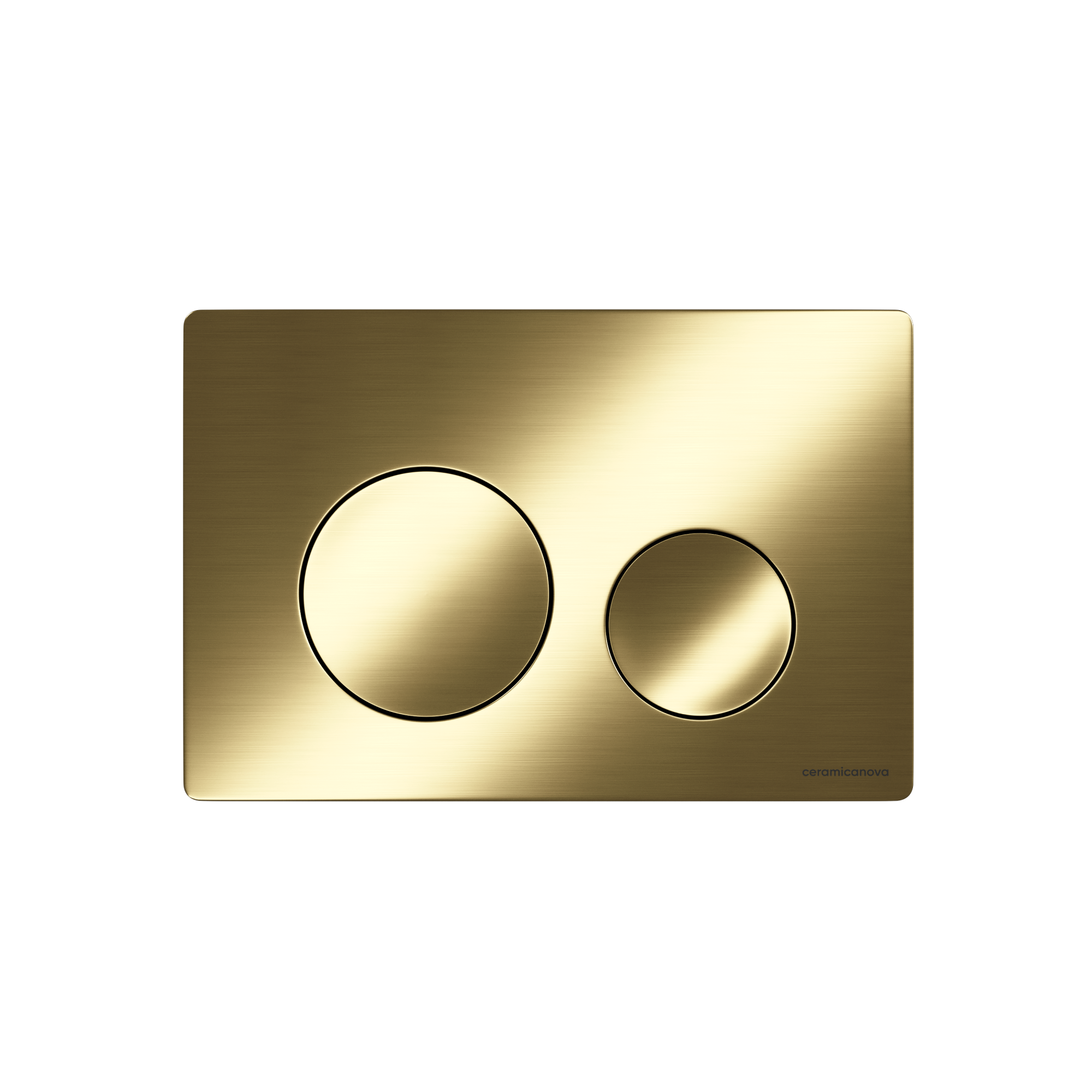 Кнопка смыва balance, клавиши circle, цвет брашированное золото, арт. cn12-001bg
