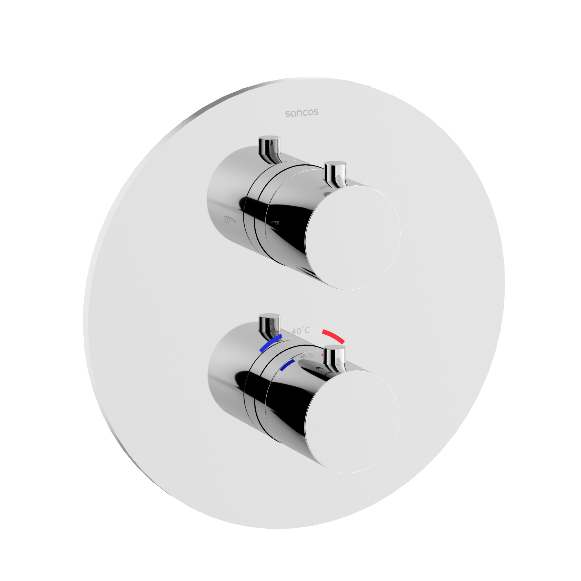 Душевой комплект с термостатом sancos etna, с внутренней частью, хром, арт. sc9010ch Душевой комплект с термостатом sancos etna, с внутренней частью, хром, арт. sc9010ch