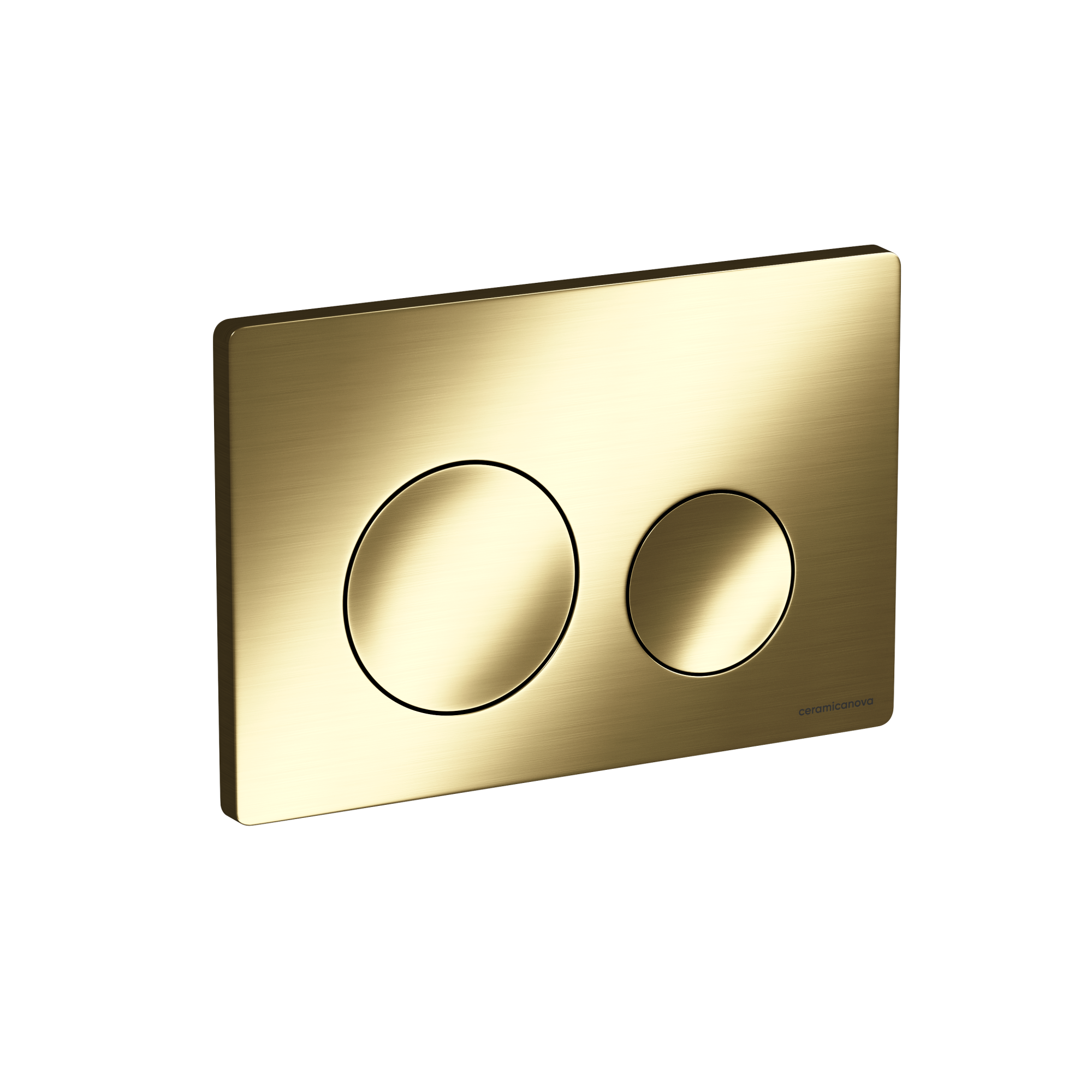 Кнопка смыва balance, клавиши circle, цвет брашированное золото, арт. cn12-001bg