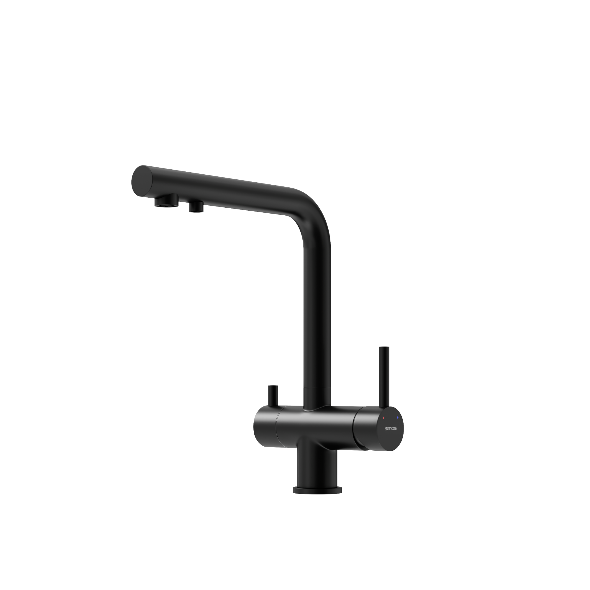 Смеситель для кухни SANCOS Foster с возможностью подключения фильтра для воды, цвет черный матовый, арт. SC4014MB