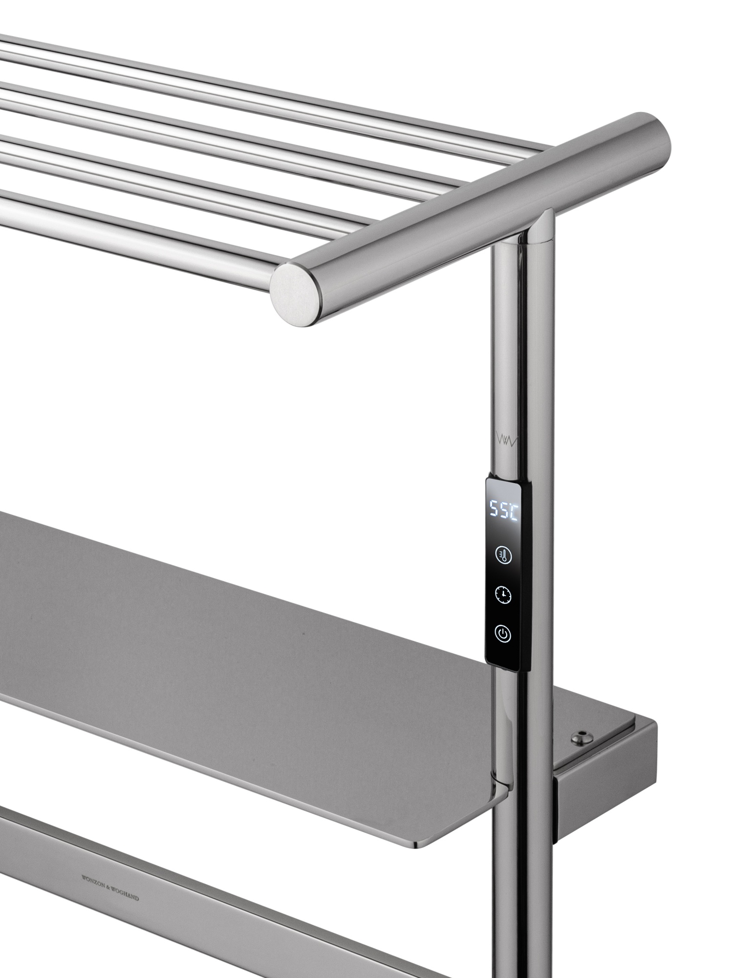 Полотенцесушитель электрический wonzon & woghand düsseldorf, брашированный никель (ww-a208-br)