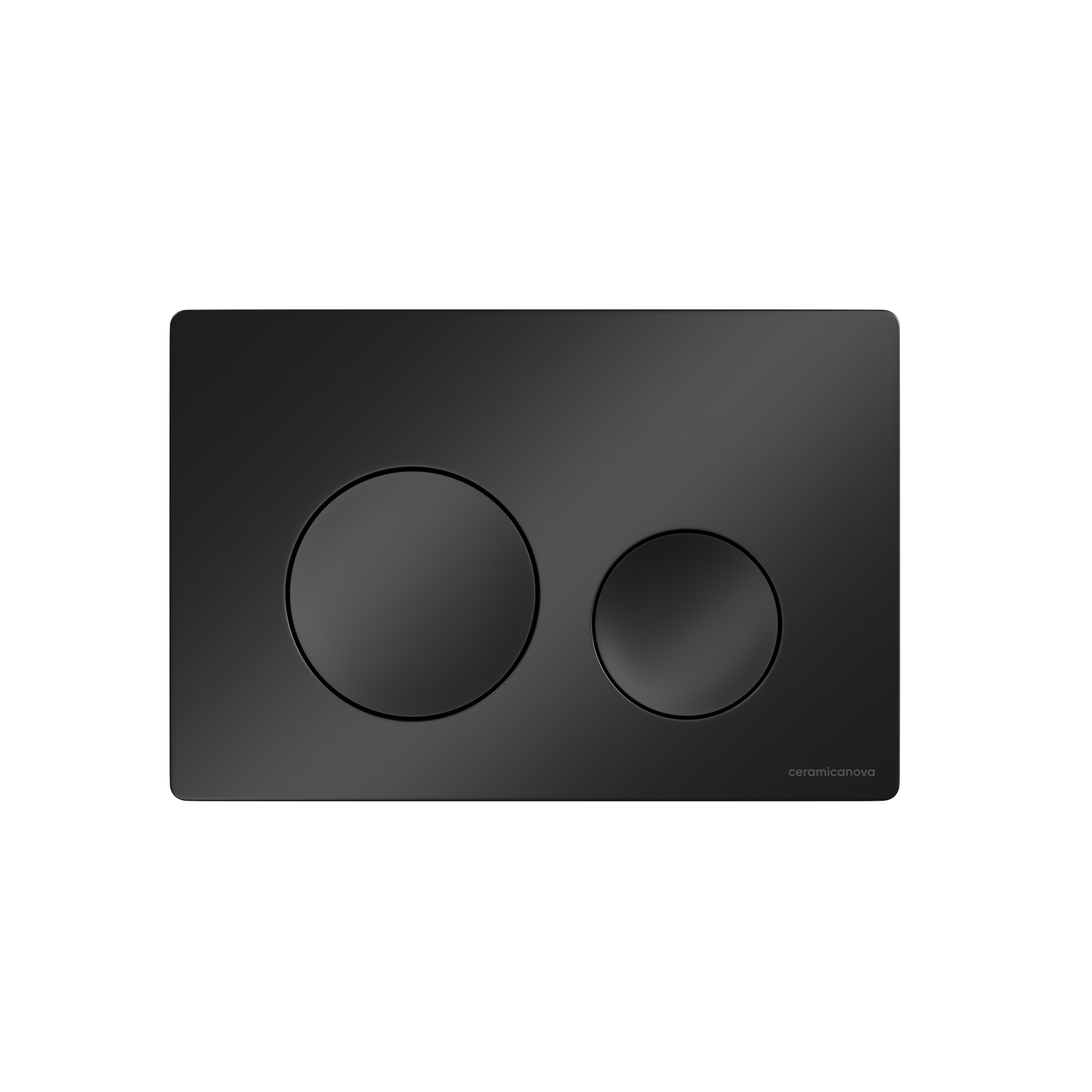 Кнопка смыва balance, клавиши circle, цвет черный матовый, арт. cn12-001mb