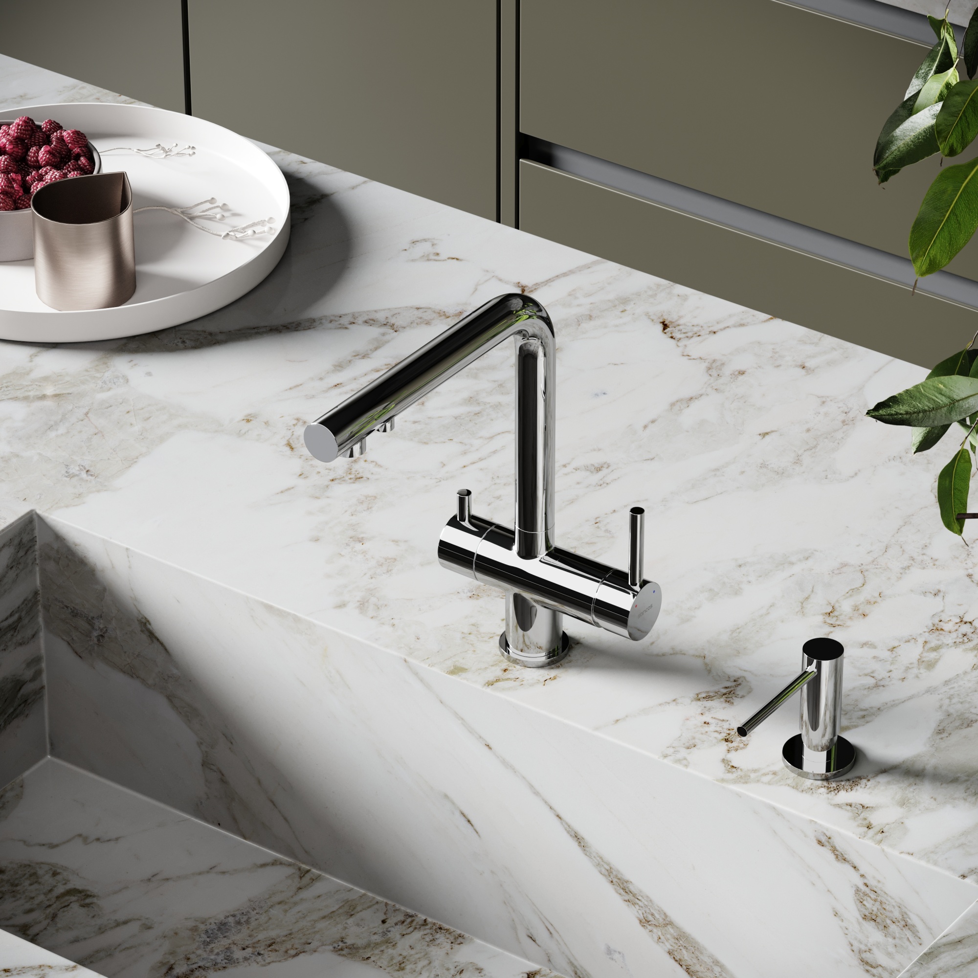 Смеситель для кухни SANCOS Foster с возможностью подключения фильтра для воды, цвет хром, арт. SC4014СH