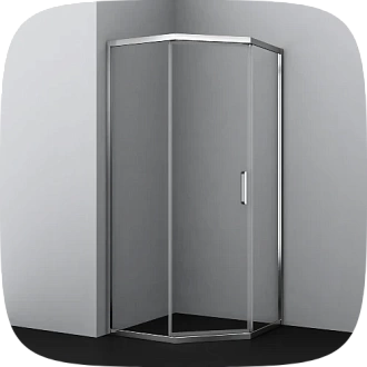 пятиугольные душевые уголки