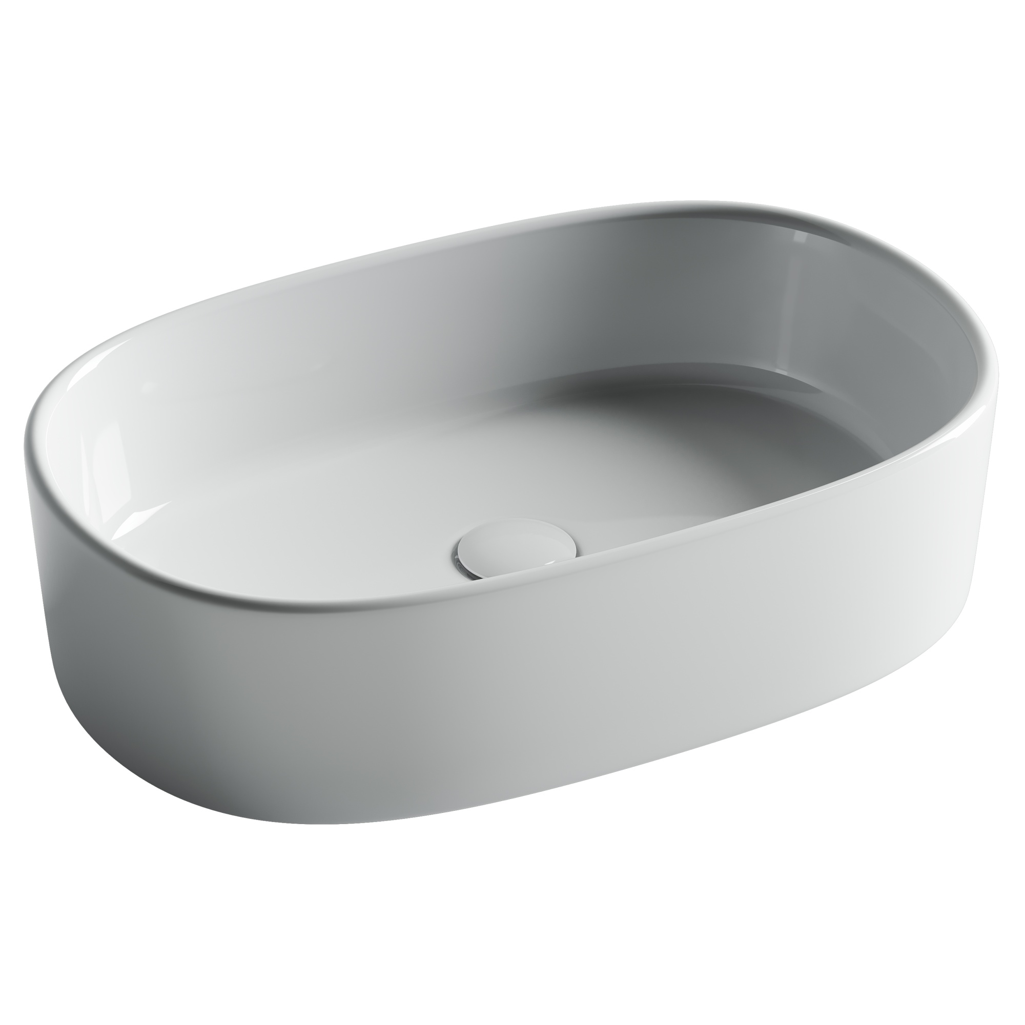 Раковина накладная овальная 561x359x149, цвет белый Раковина накладная овальная 561x359x149, цвет белый