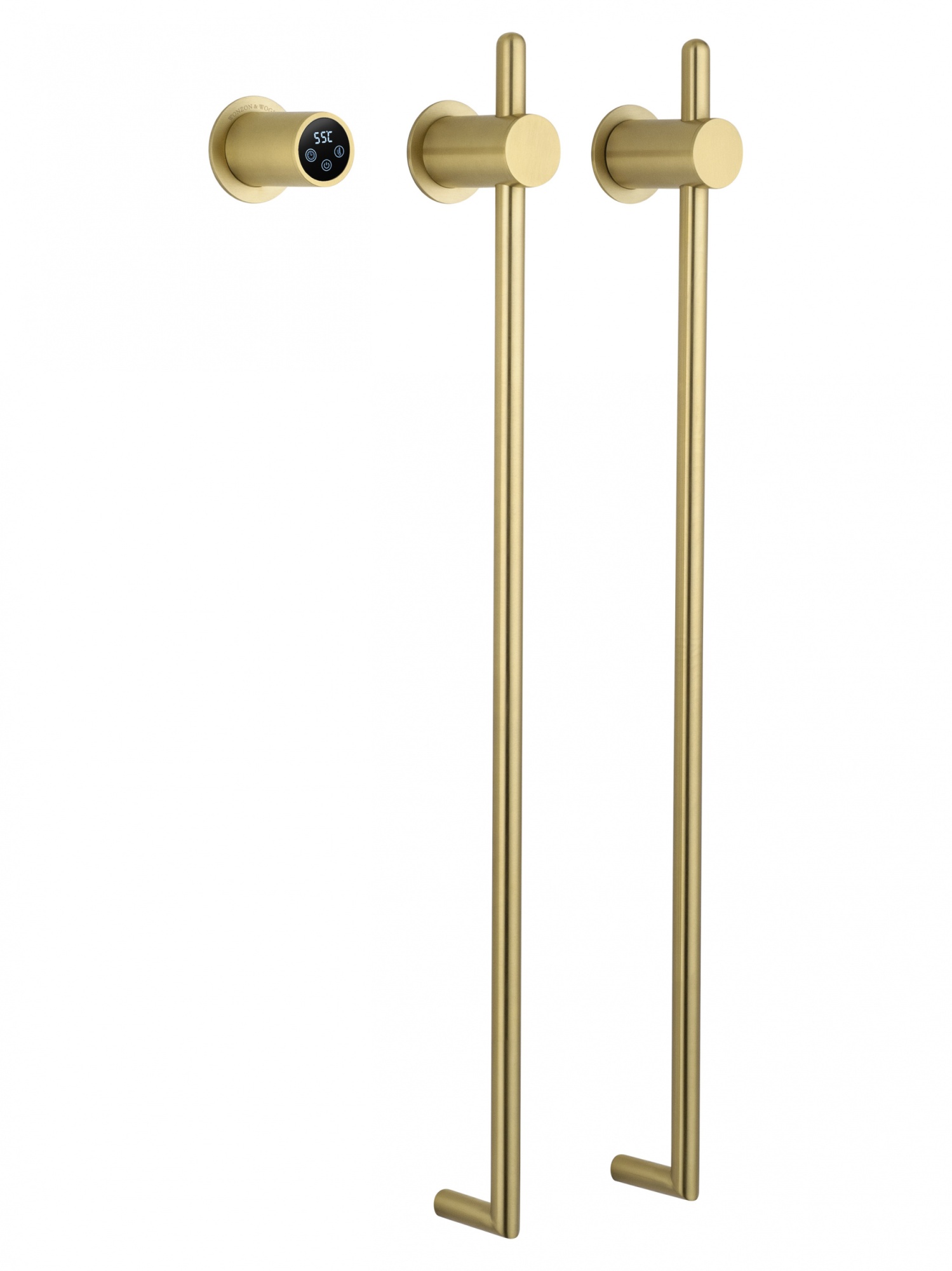 Полотенцесушитель электрический встраиваемый wonzon & woghand leipzig, брашированное золото (ww-al3621-bg)