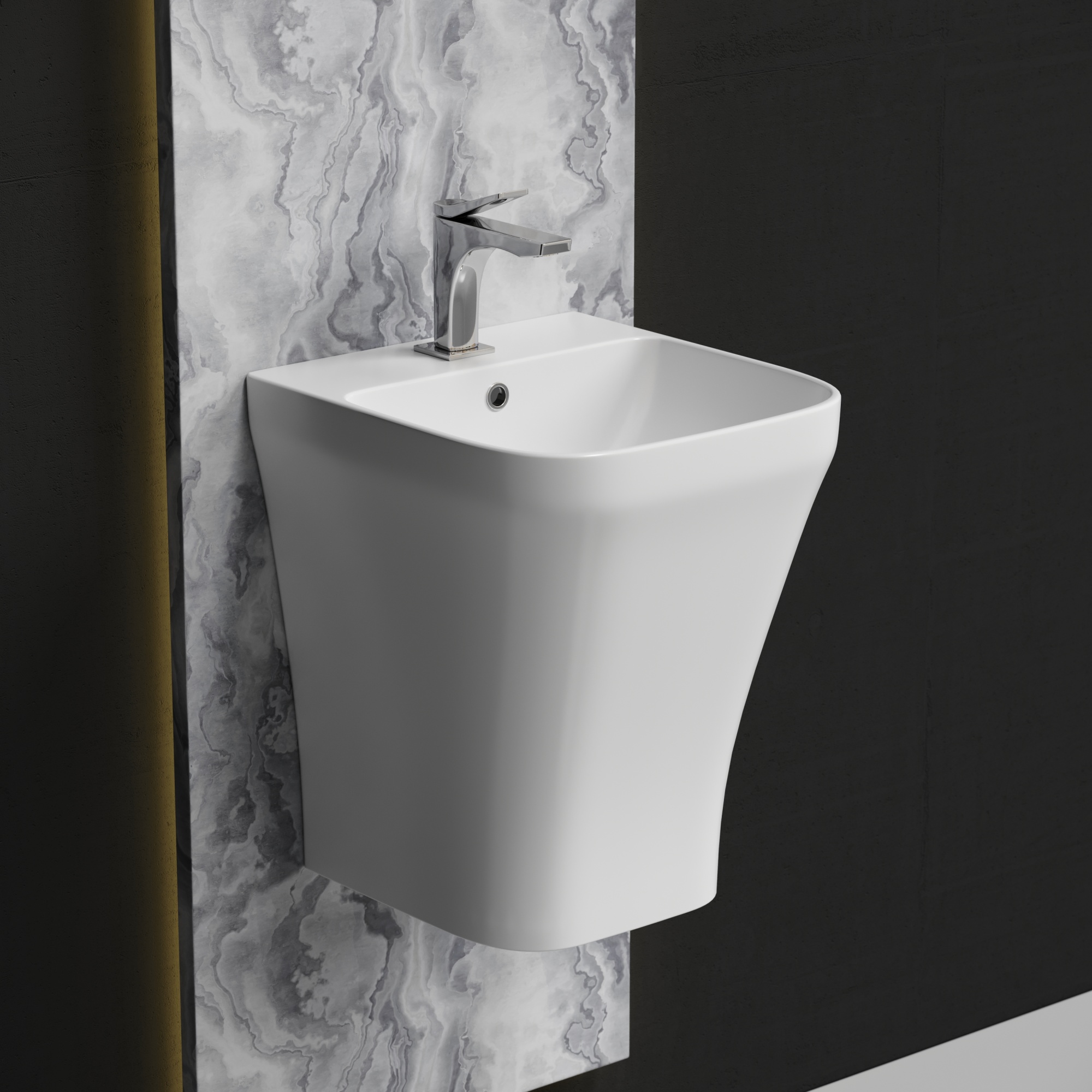 Раковина моноблок подвесная dion