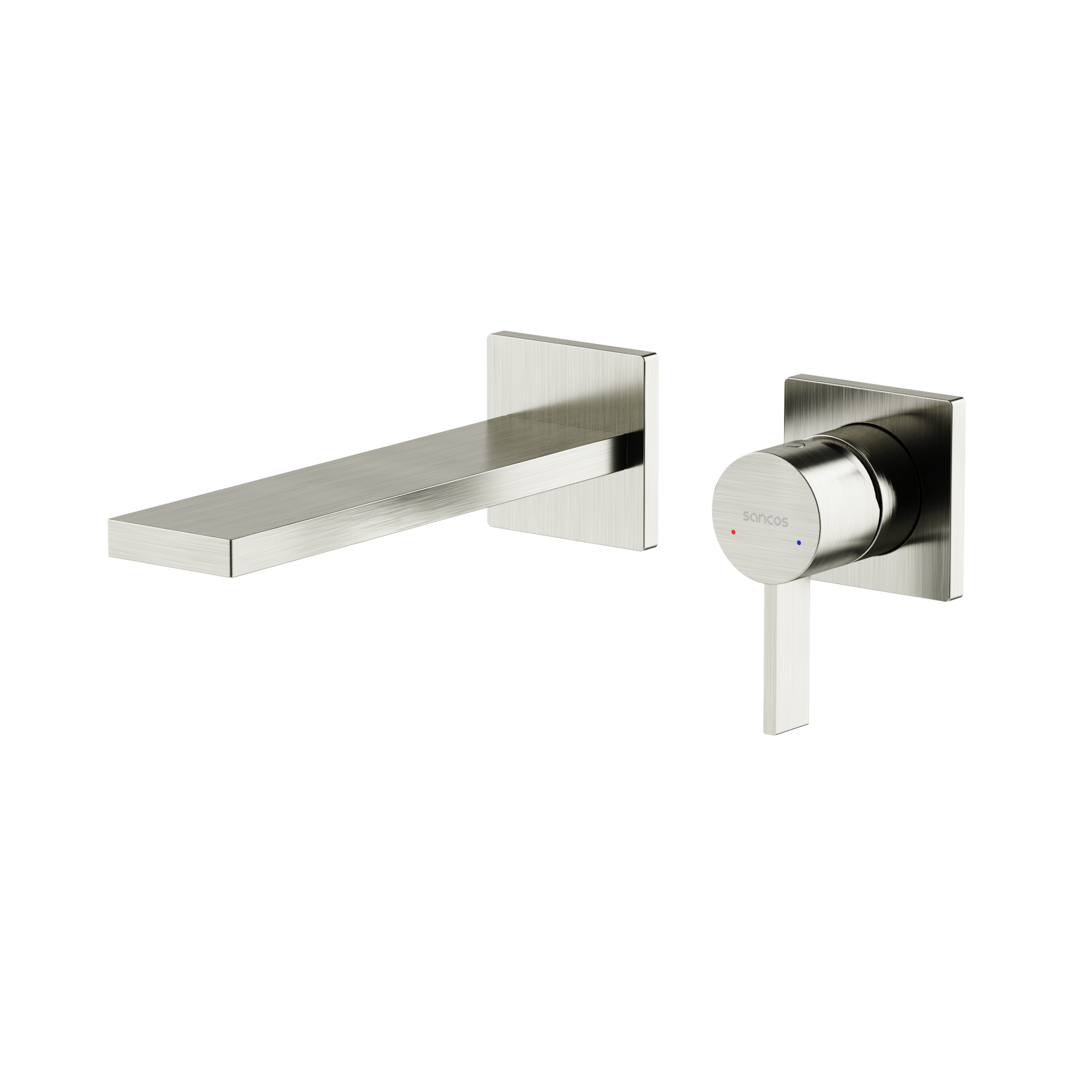 Смеситель для раковины SANCOS Linn c внутренней частью, брашированный никель, PVD покрытие, арт. SC9021BN