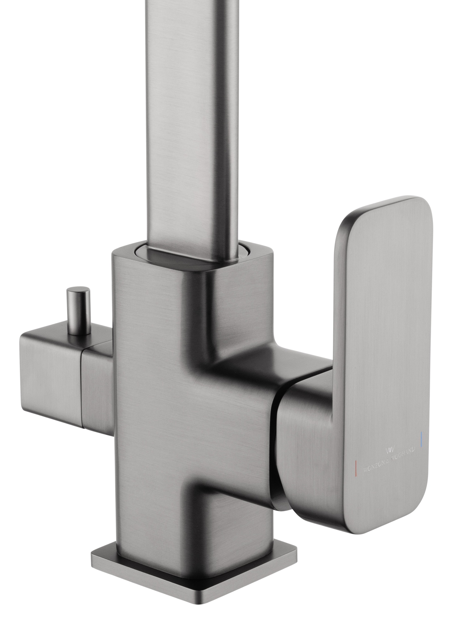 Смеситель для кухни с подключением фильтра wonzon & woghand, темный графит (ww-88458004-bgm)