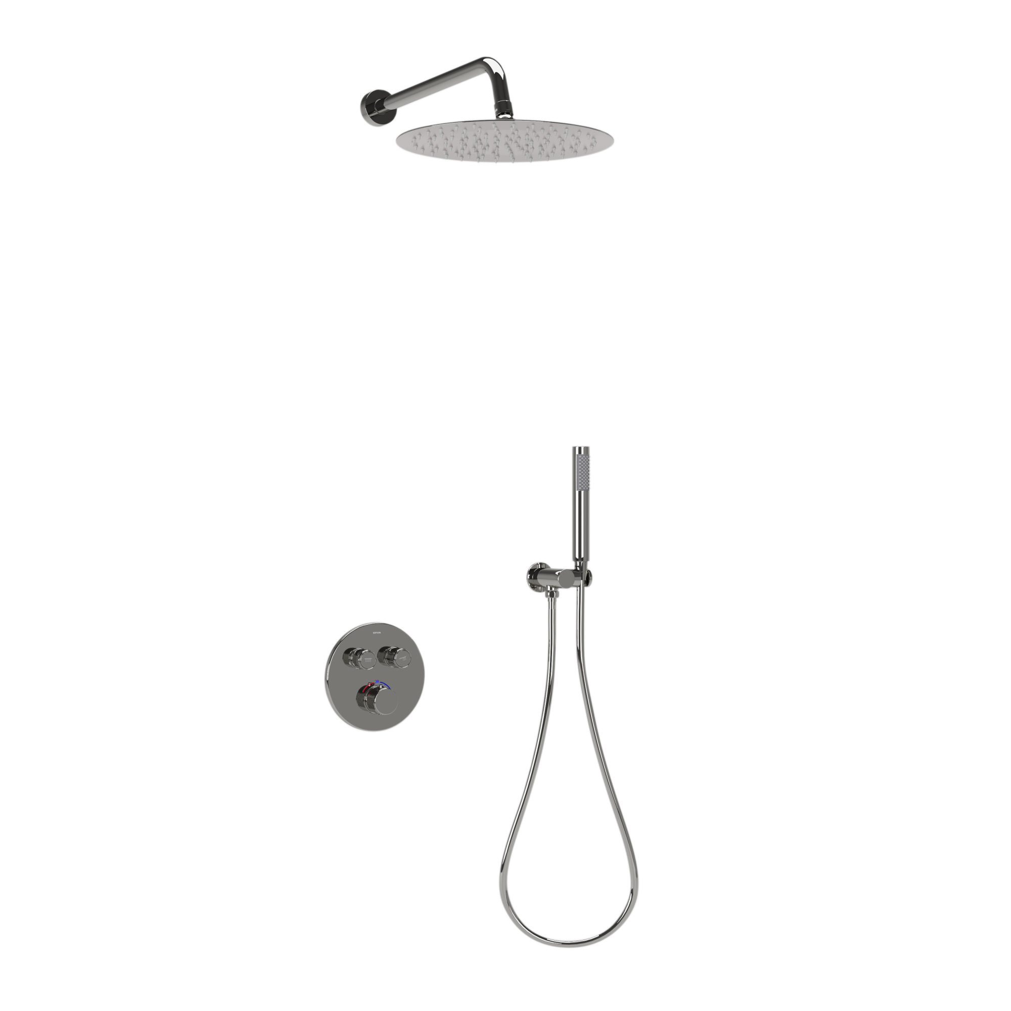 Душевой комплект sancos link встраиваемый, c термостатическим смесителем, цвет хром, арт. sc3005ch Душевой комплект sancos link встраиваемый, c термостатическим смесителем, цвет хром, арт. sc3005ch