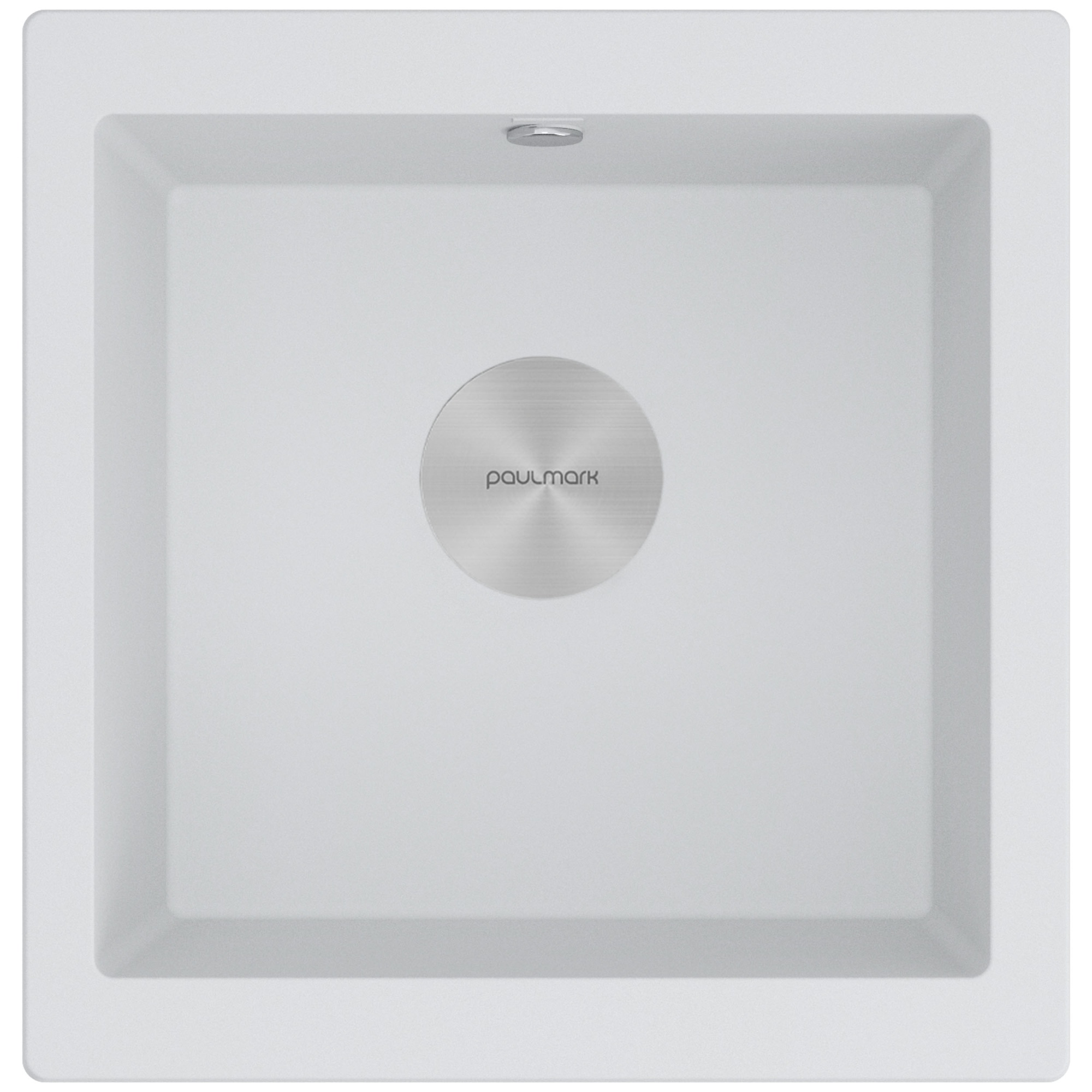 Мойка gera 50, it-granit, pm104546-wh, белый, 445х460, подст. мон. paulmark