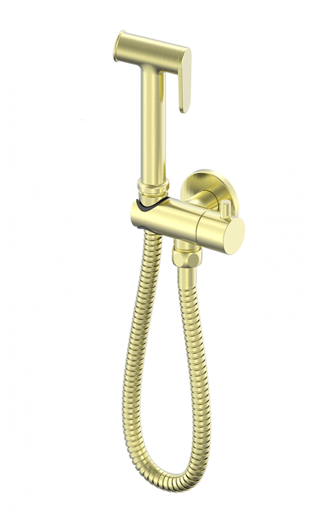 Смеситель с гигиеническим душем встраиваемый wonzon & woghand, брашированное золото (ww-88809903-bg)