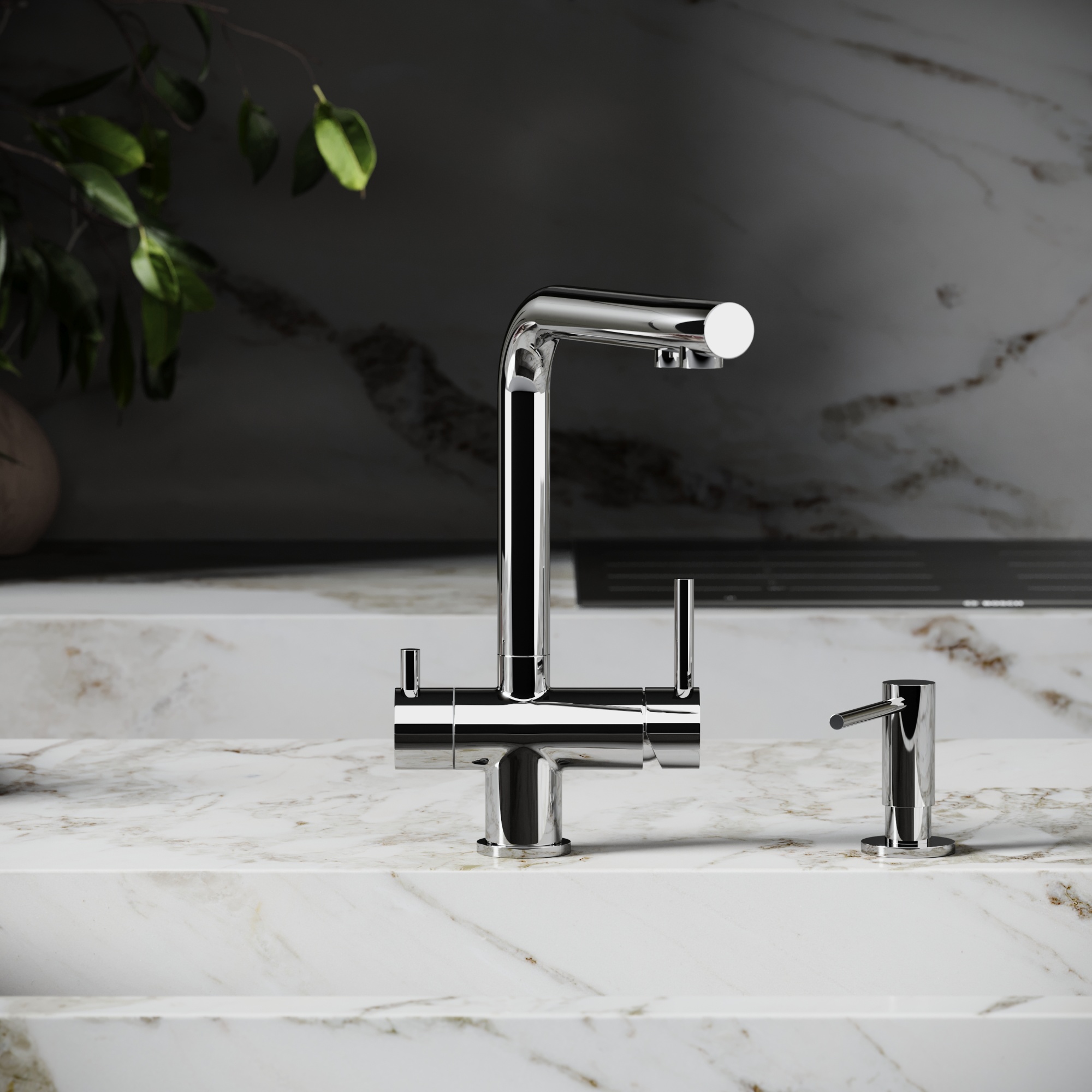 Смеситель для кухни SANCOS Foster с возможностью подключения фильтра для воды, цвет хром, арт. SC4014СH