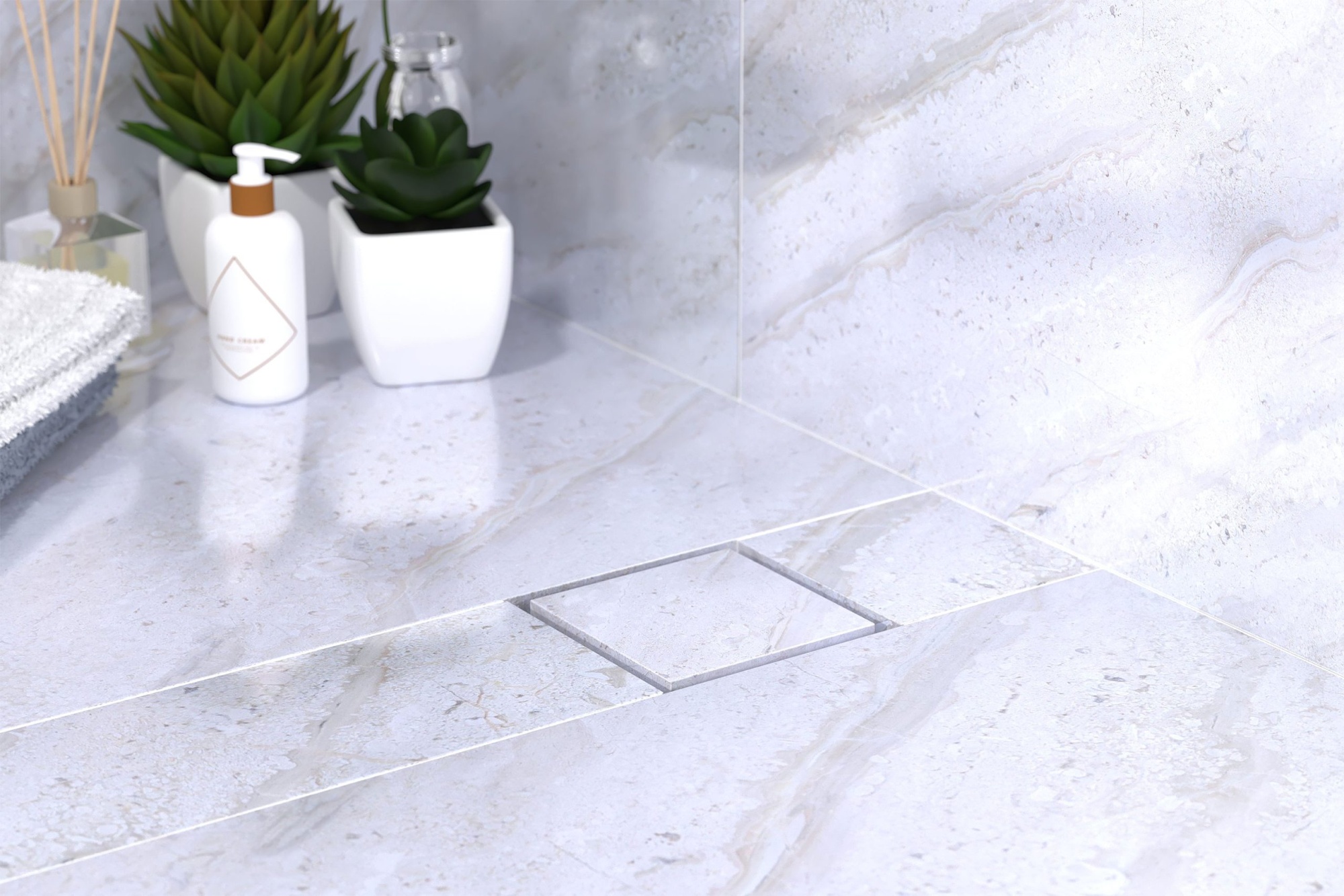 Трап 115х115 мм, решетка под плитку, сухой затвор omp tea kalamata unseen 9977.798.9