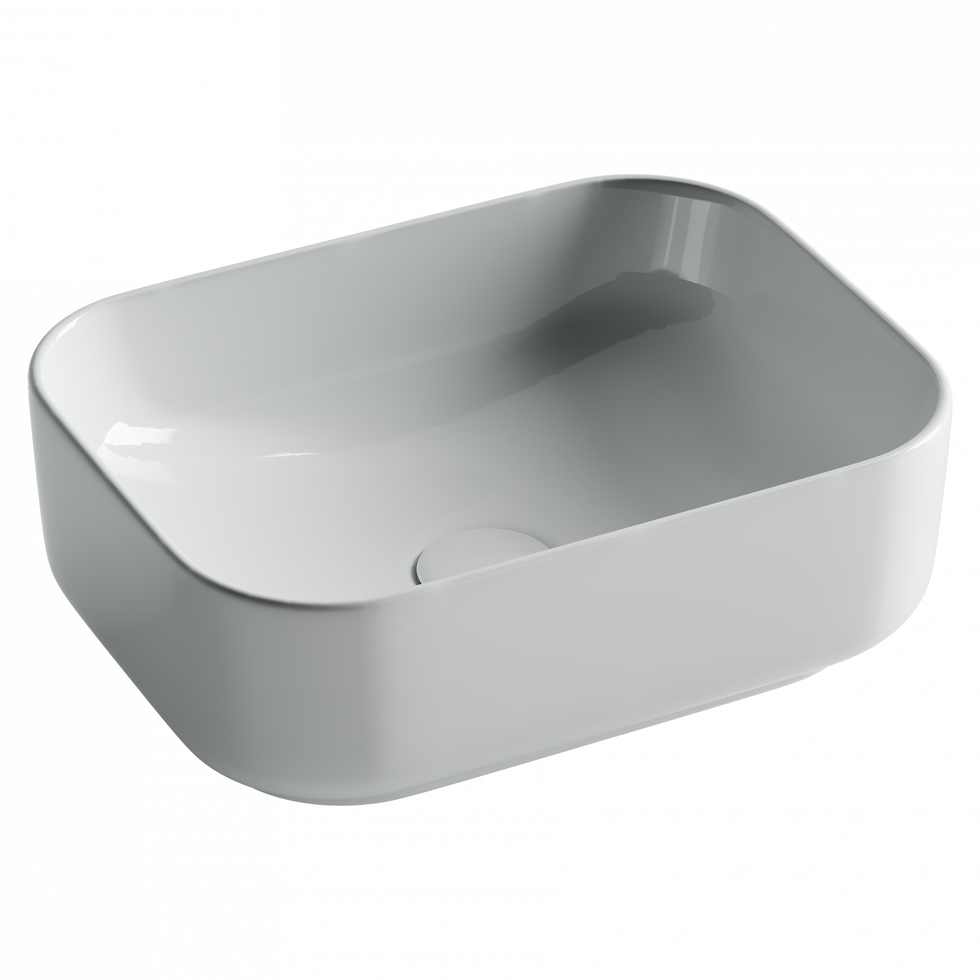 Умывальник чаша накладная прямоугольная element 400x305x140мм