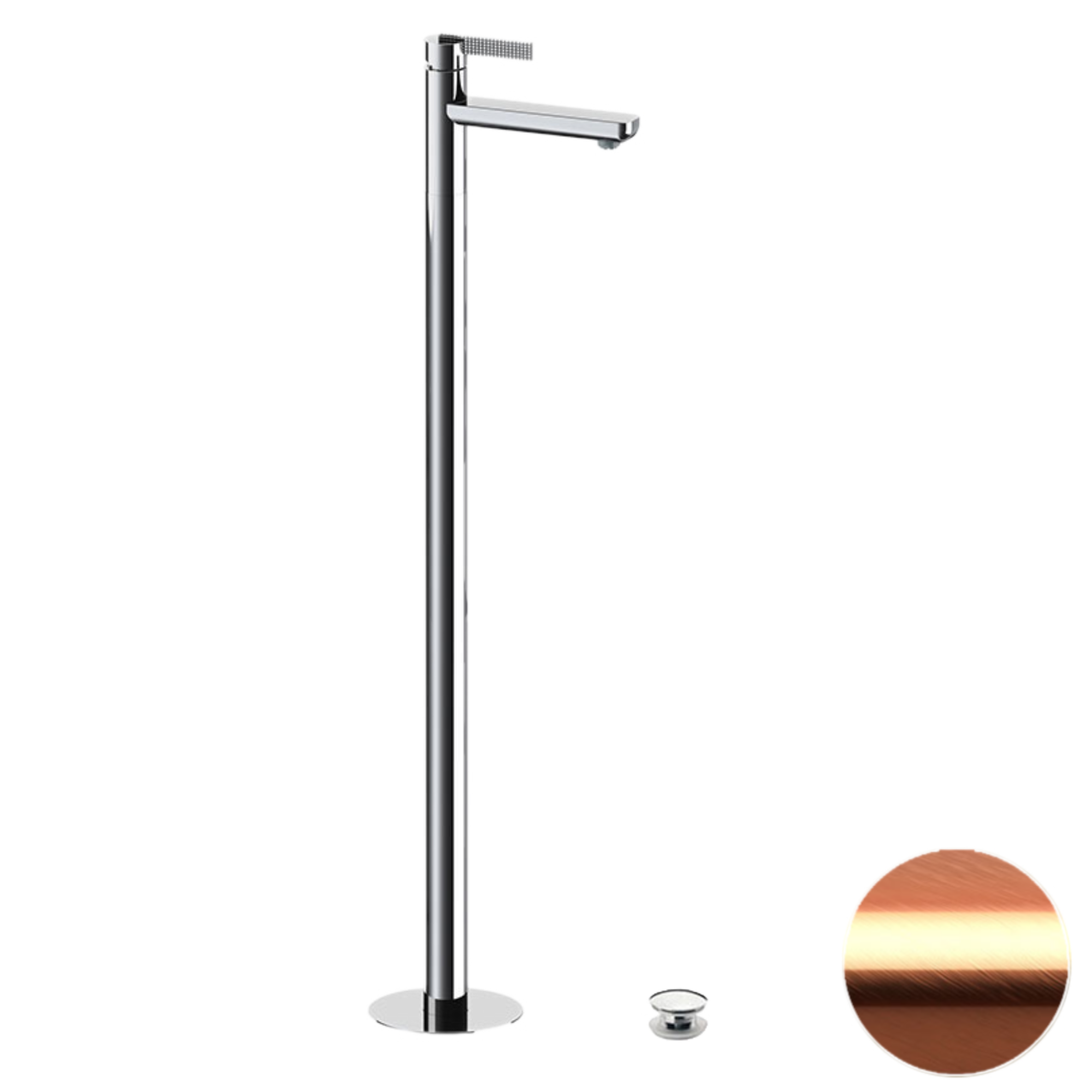 Смеситель для раковины daniel club anc688rp, медь брашированная