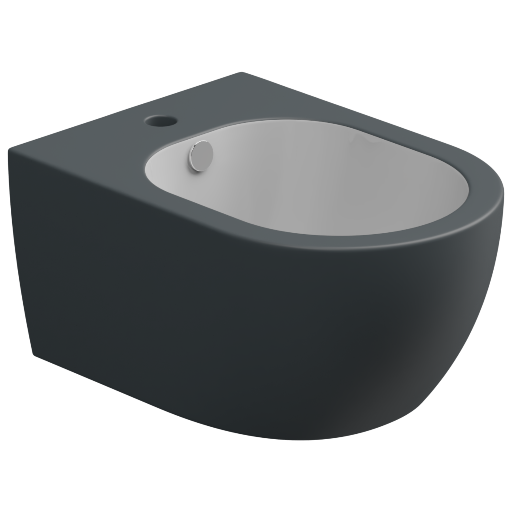 Биде подвесное биколор gsg ceramic design like lkbisobi000/028, white/ebano matt