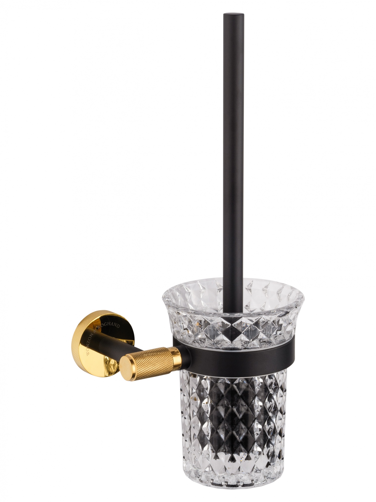 Туалетный ершик в комплекте wonzon & woghand majestic, черный/золото (ww-9229)