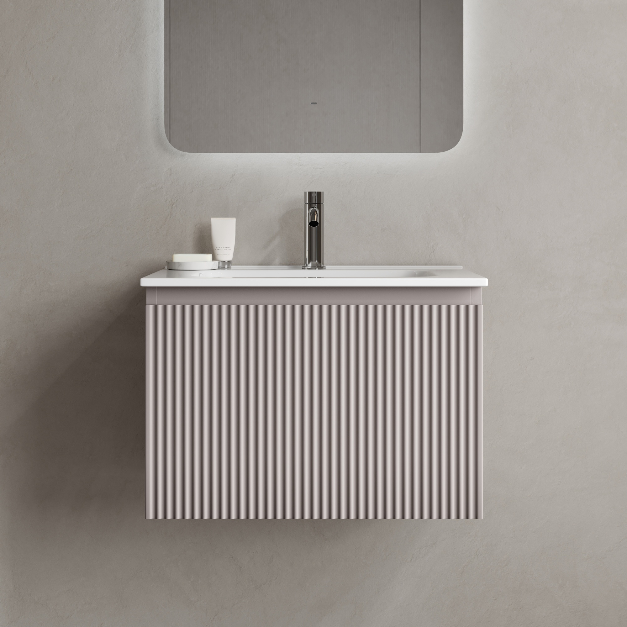 Тумба подвесная SANCOS Snob R 1.0 590х445х406, c одним ящиком оснащенным доводчиками, Doha Soft , арт. SNR1.060SM