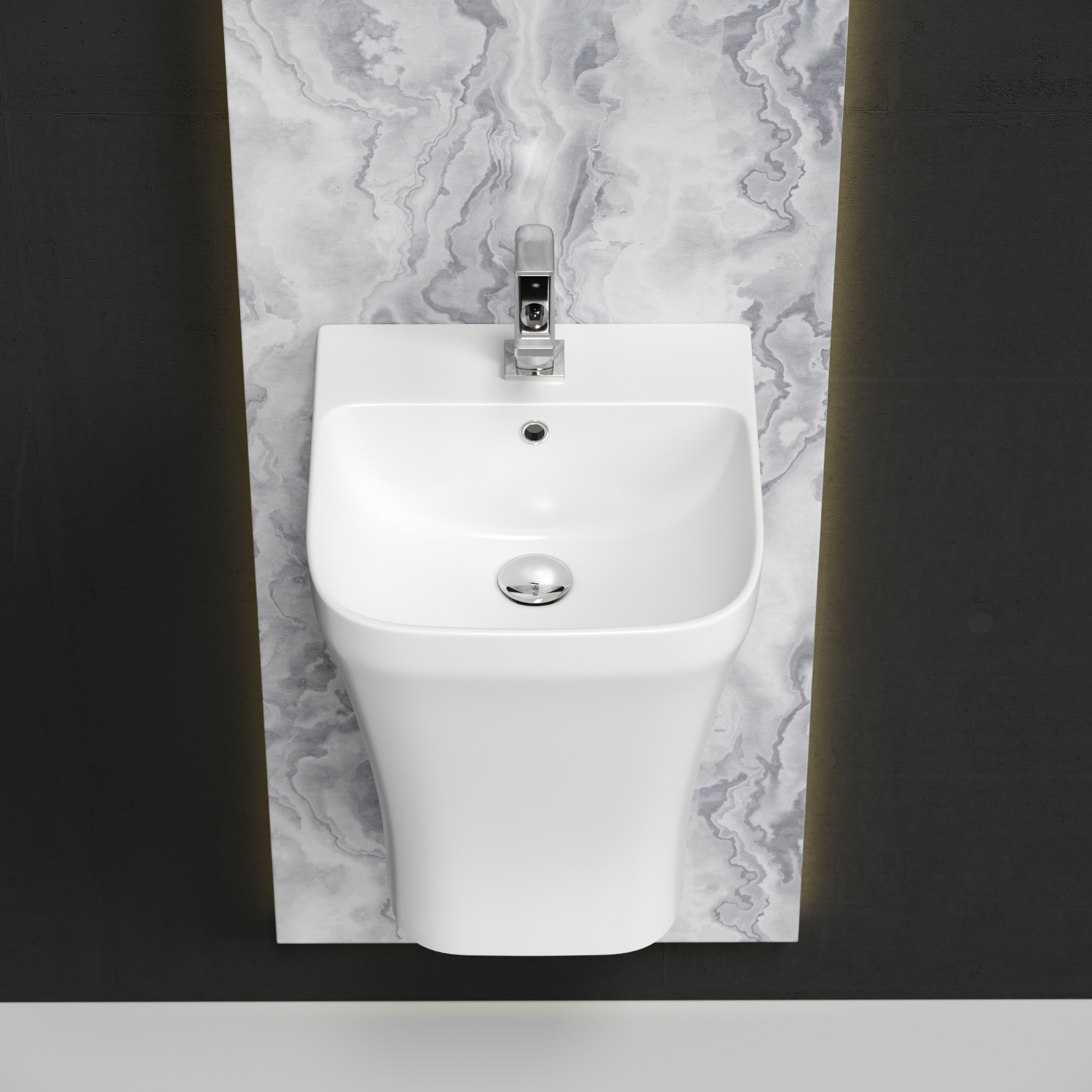 Раковина моноблок подвесная dion