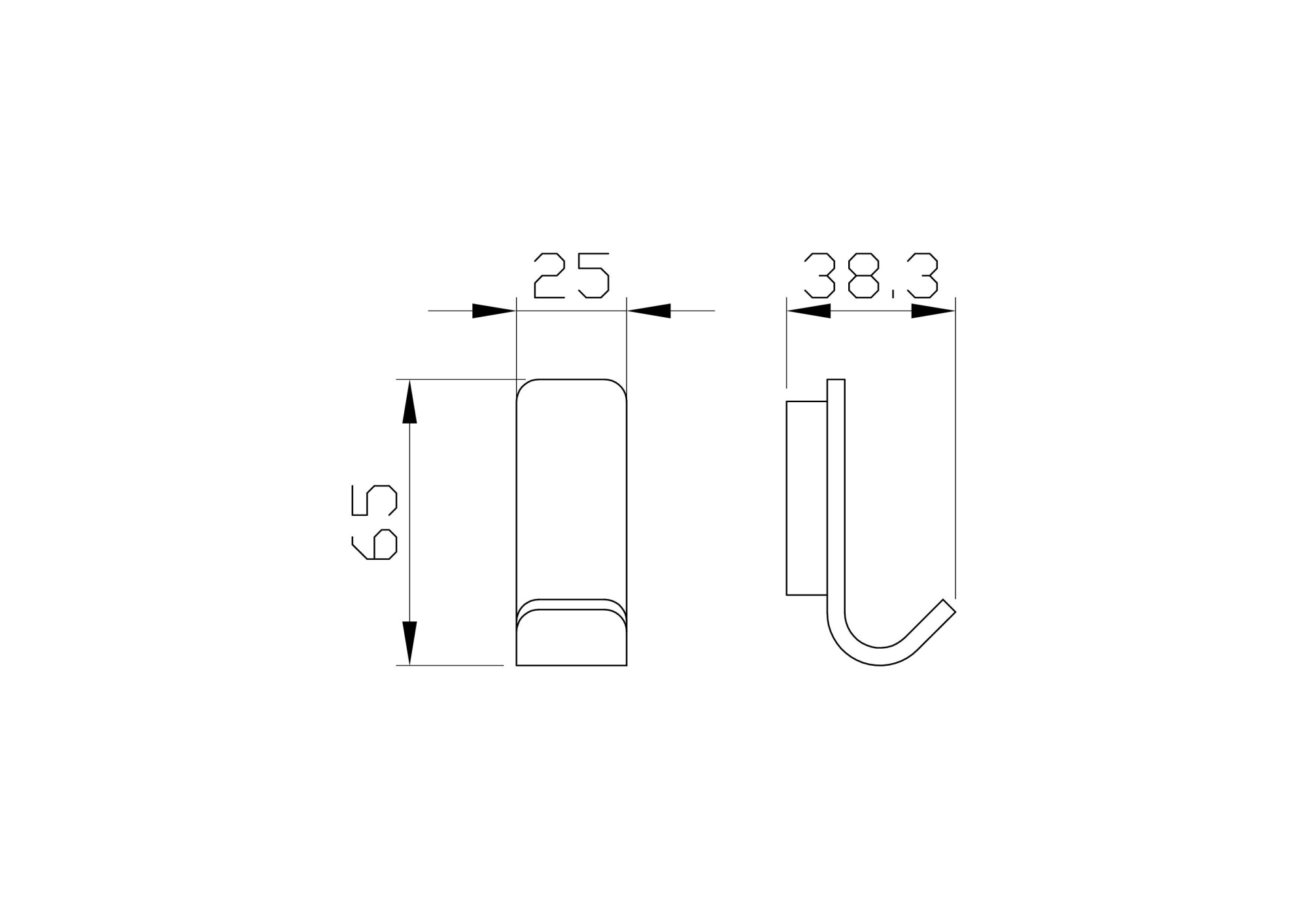 Крючок для ванной wonzon & woghand lotte, брашированное золото (ww-8315-bg)