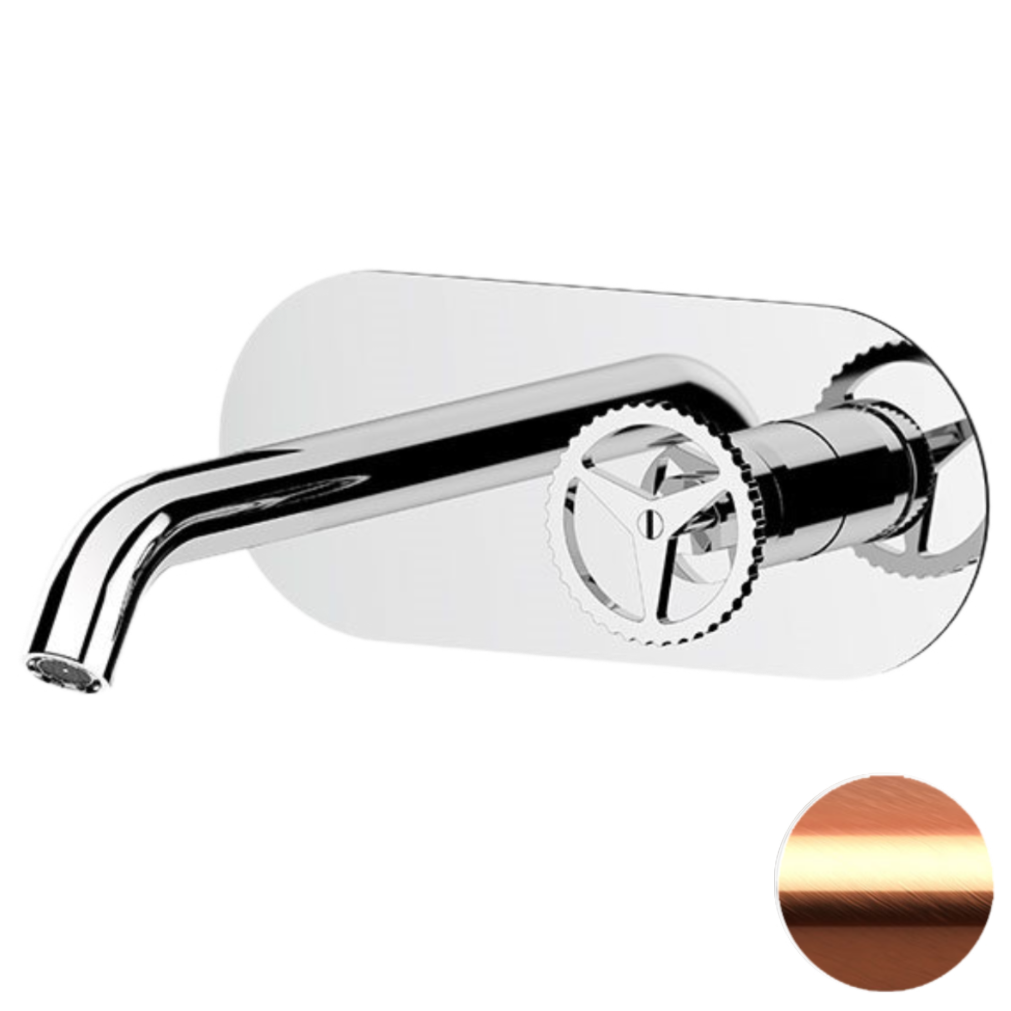 Смеситель для раковины remer chrono ch15wbrp, медь брашированная Смеситель для раковины remer chrono ch15wbrp, медь брашированная