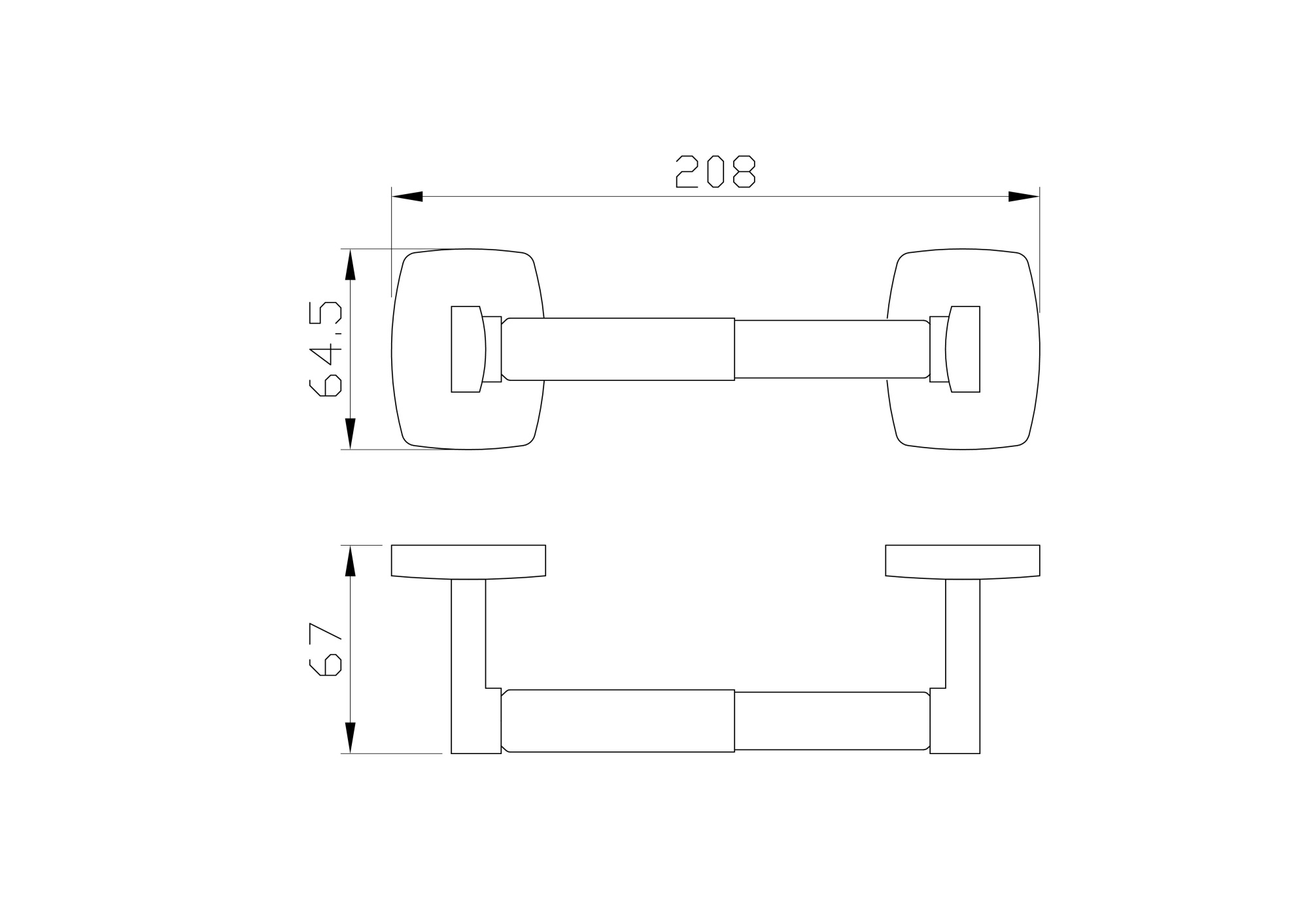 Держатель для туалетной бумаги без крышки wonzon & woghand porto, хром (ww-1611)