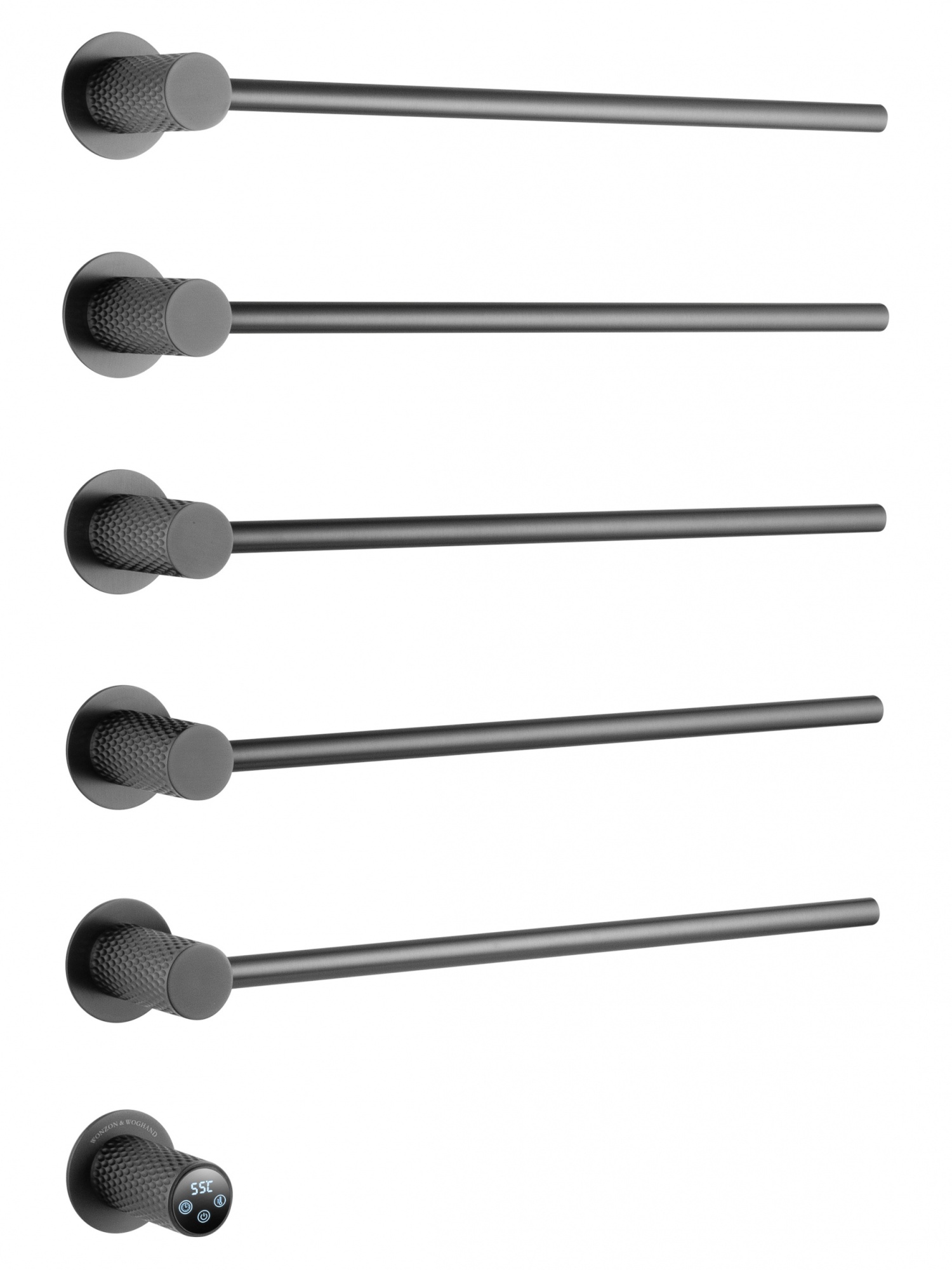 Полотенцесушитель электрический встраиваемый wonzon & woghand münchen, темный графит (ww-a355-gm)