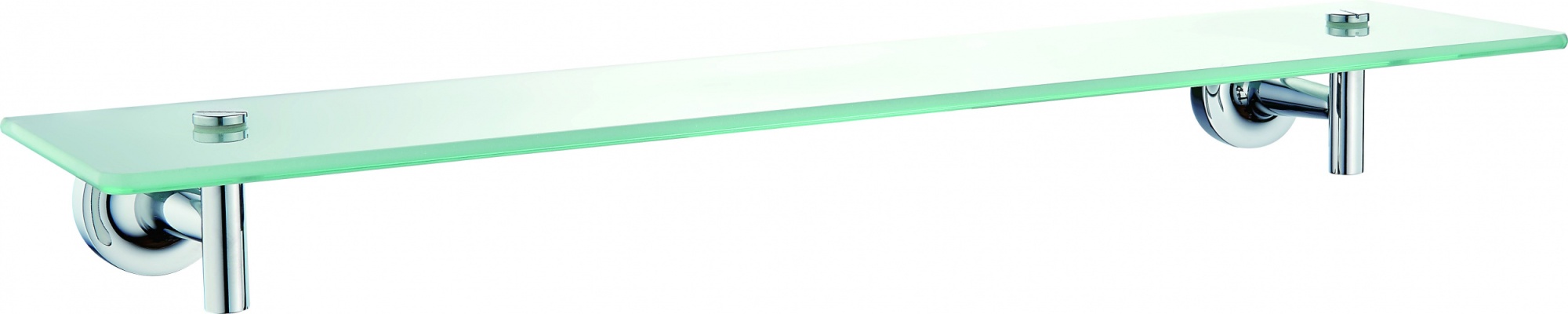 Стеклянная полка для ванной wonzon & woghand simple, хром (ww-6527)