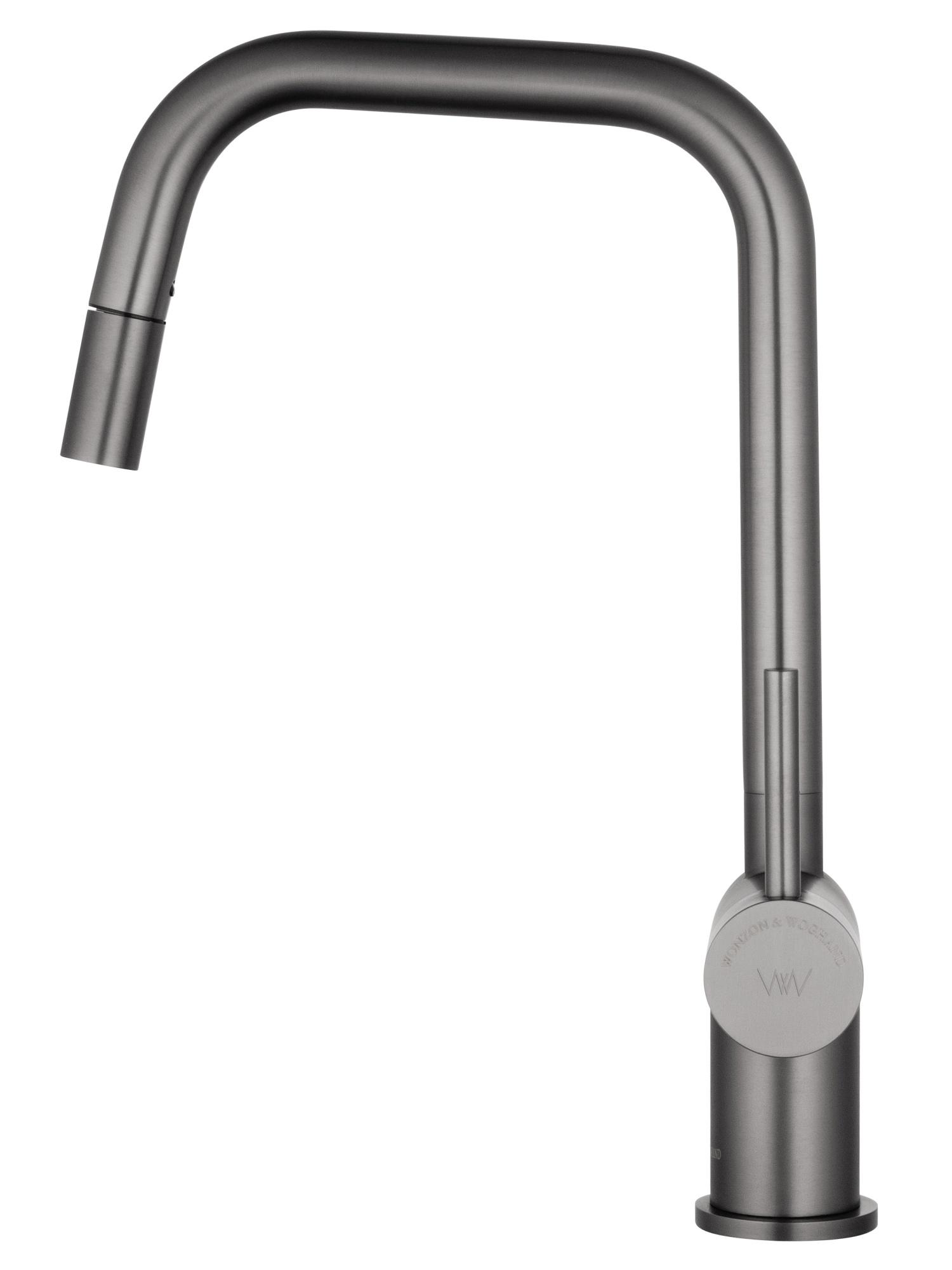 Смеситель для кухни с выдвижным изливом wonzon & woghand, темный графит (ww-6018-bgg)