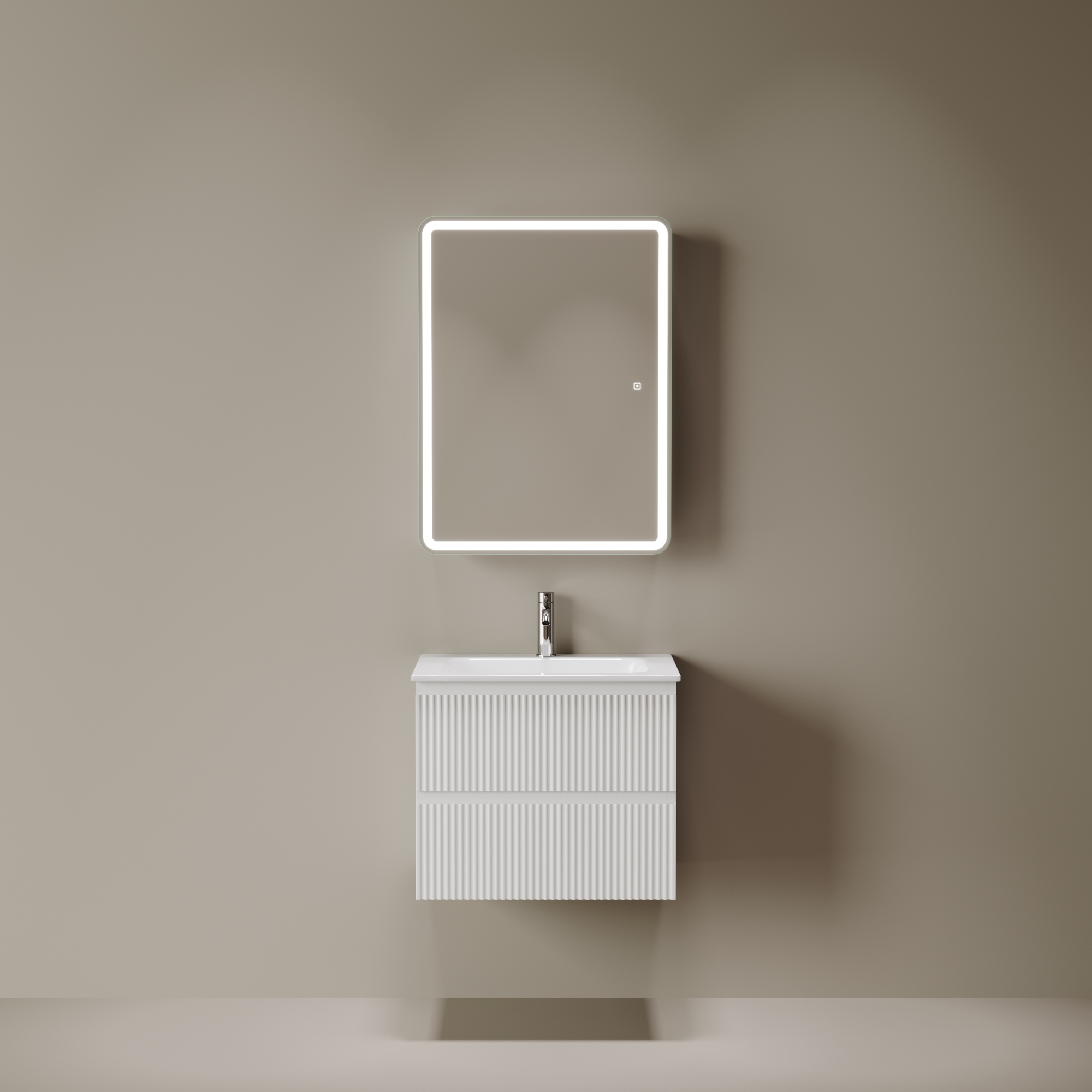 Зеркальный шкаф для ванной комнаты SANCOS Diva 600х149х800, с подсветкой, арт.DIV600