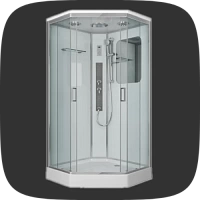 пентагональные душевые боксы