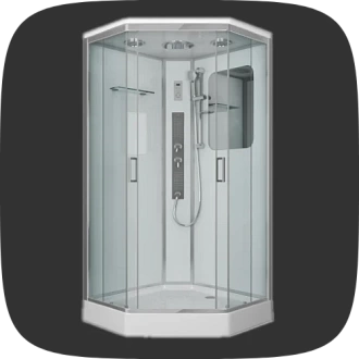 пентагональные душевые боксы