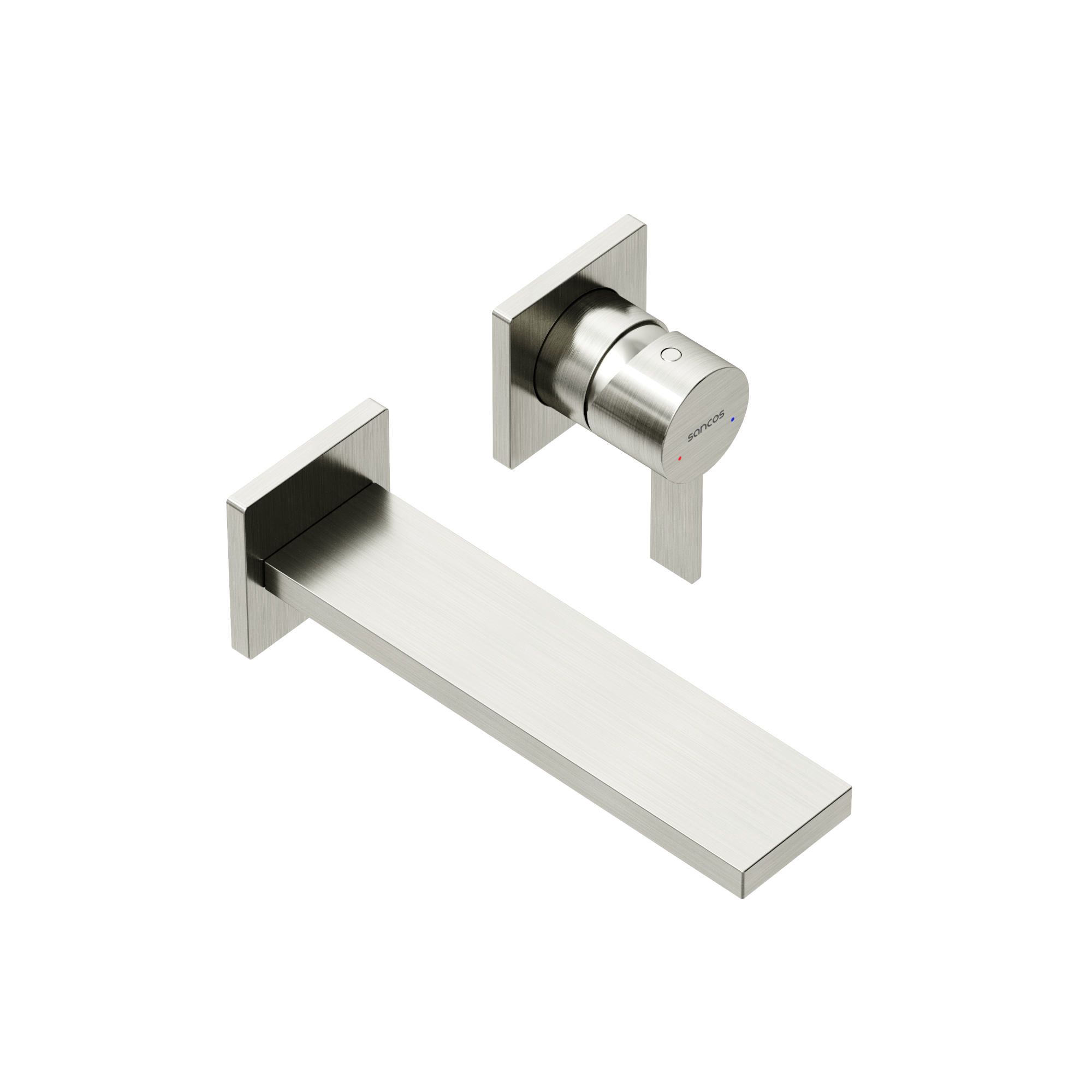 Смеситель для раковины SANCOS Linn c внутренней частью, брашированный никель, PVD покрытие, арт. SC9021BN