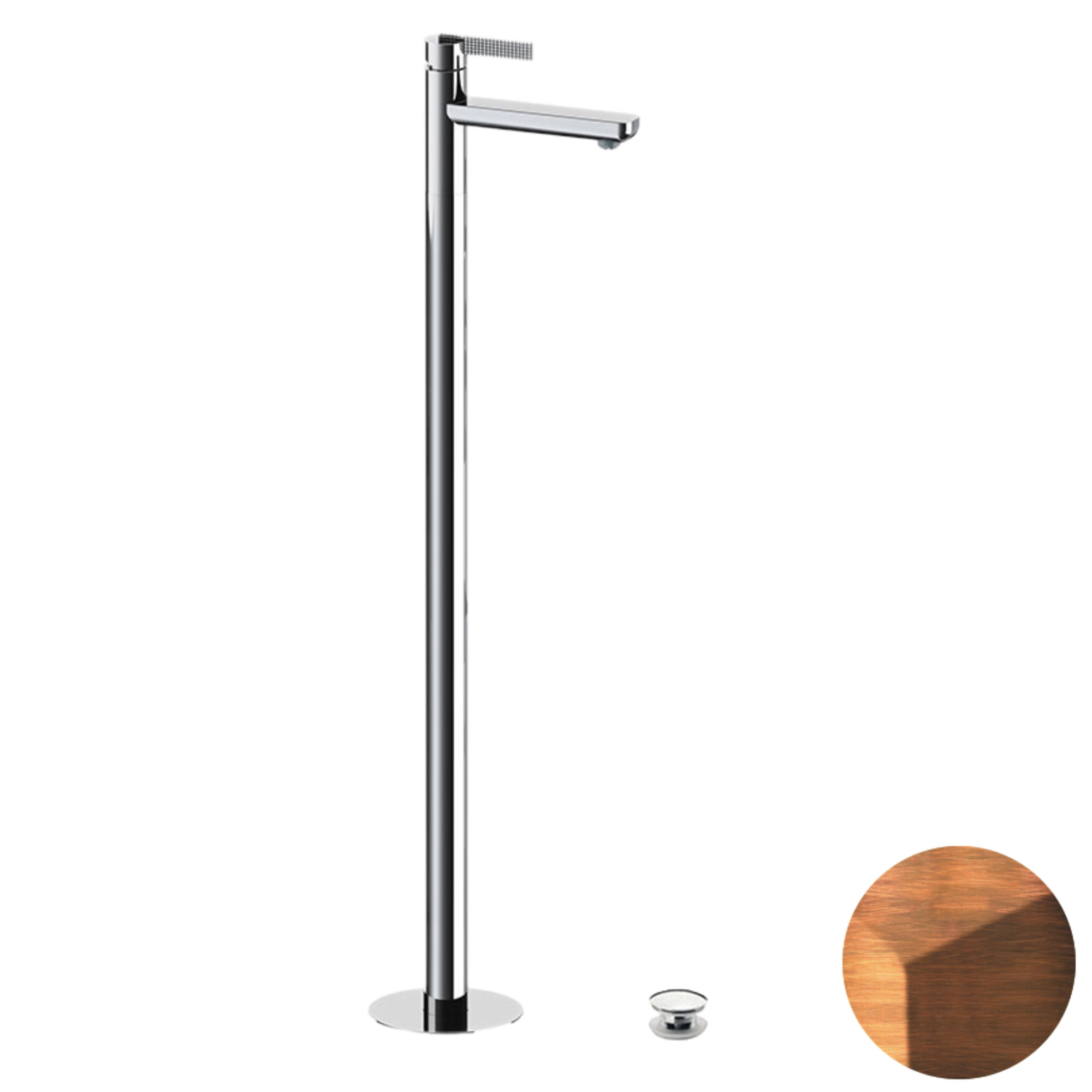 Смеситель для раковины daniel club anc68864, медь состаренная