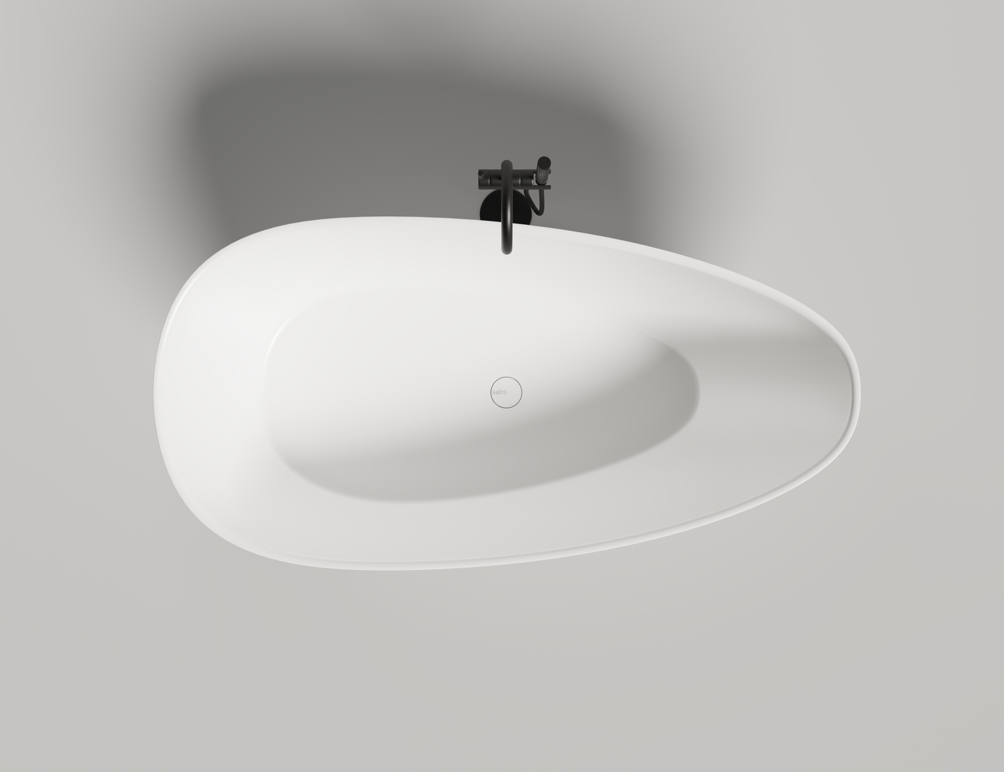 Ванна отдельностоящая salini paola 160x80 s-stone белый матовый