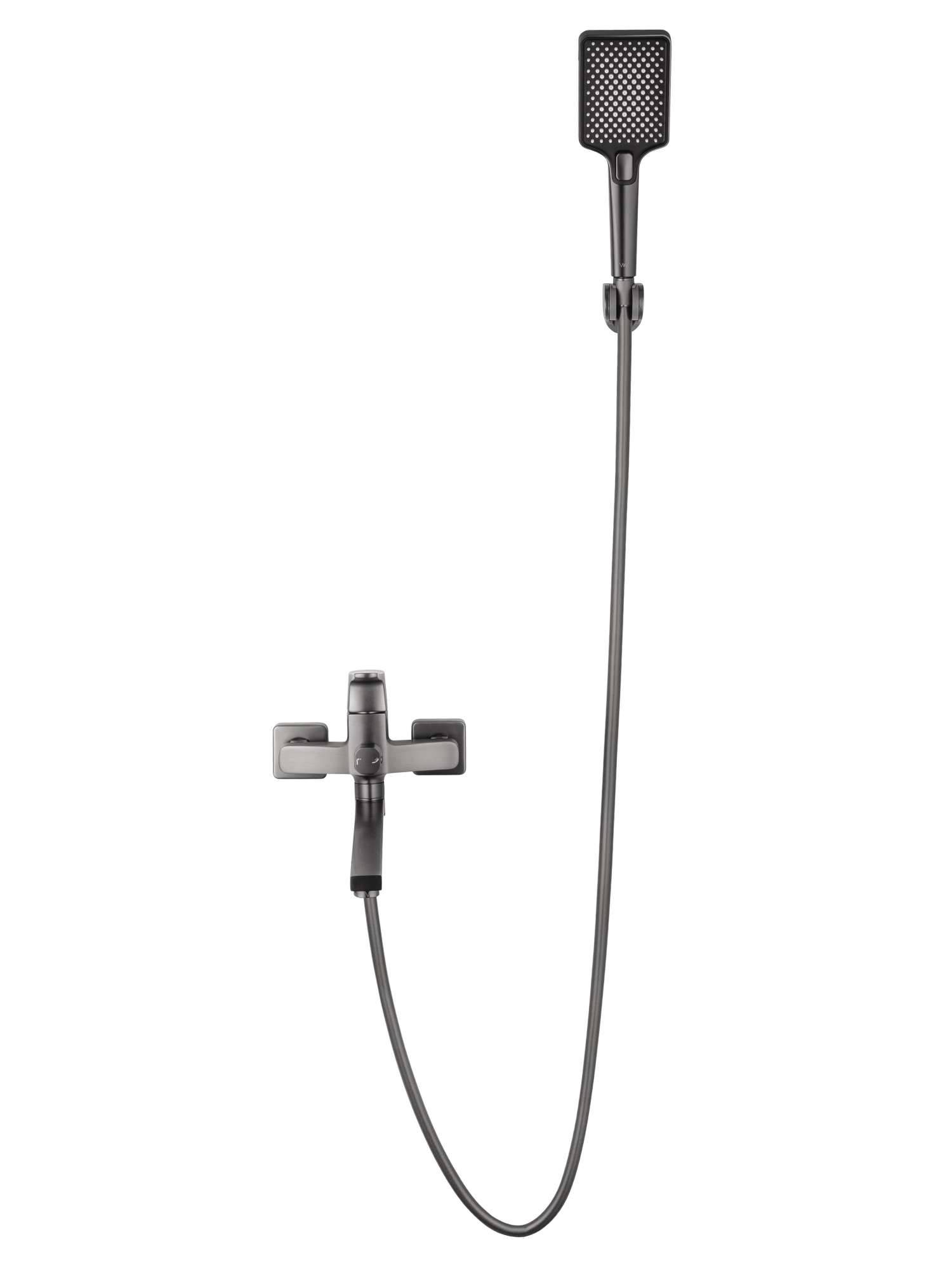 Смеситель для ванны wonzon & woghand flex, темный графит (ww-639906-bgm)