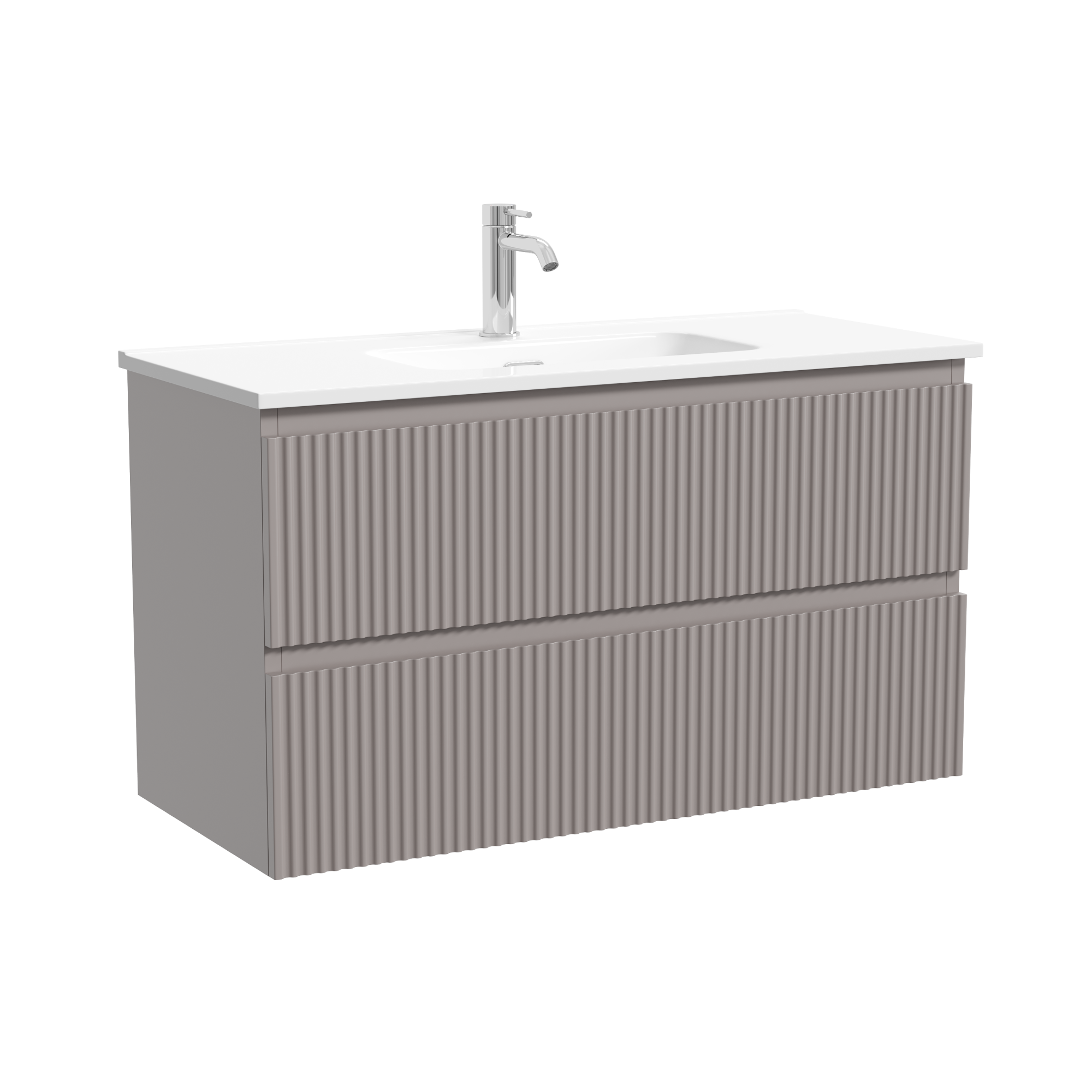 Тумба подвесная SANCOS Snob R 890х390х500, c двумя ящиками оснащенными доводчиками, Doha Soft, арт.SNR90/39SM