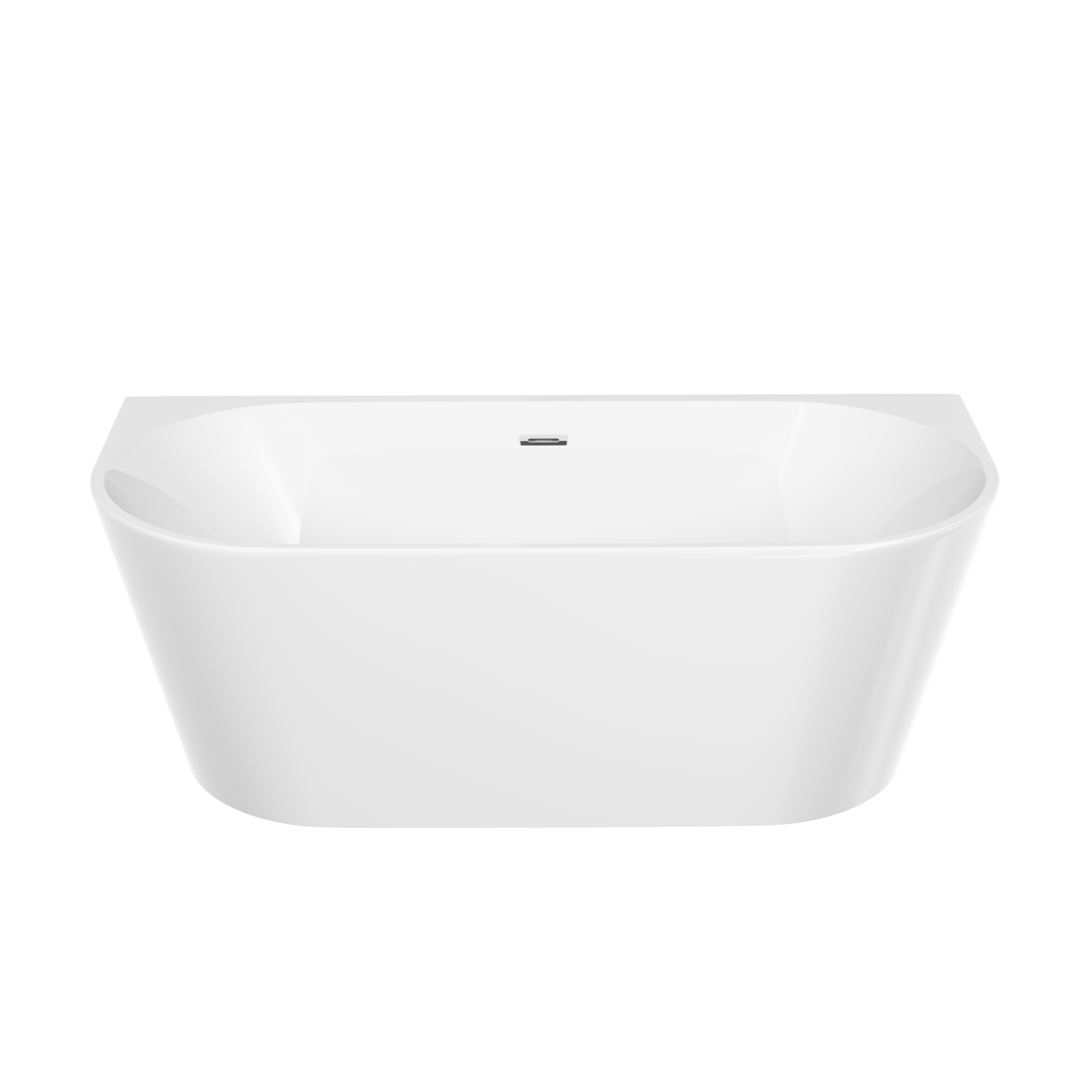 Ванна first акриловая отдельностоящая пристенная; цвет белый; размер 1700*800*580мм; слив-перелив донный клапан "click-clack" в комплекте, хром арт. fb10