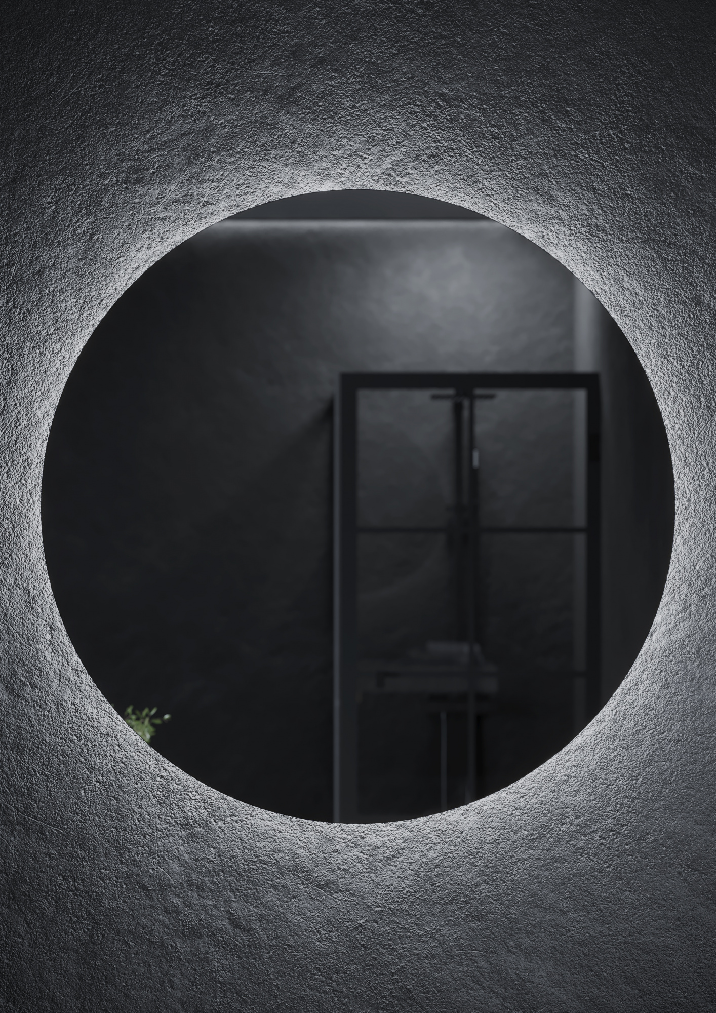 Зеркало для ванной комнаты  sancos sfera d900  c  подсветкой , арт. sf900