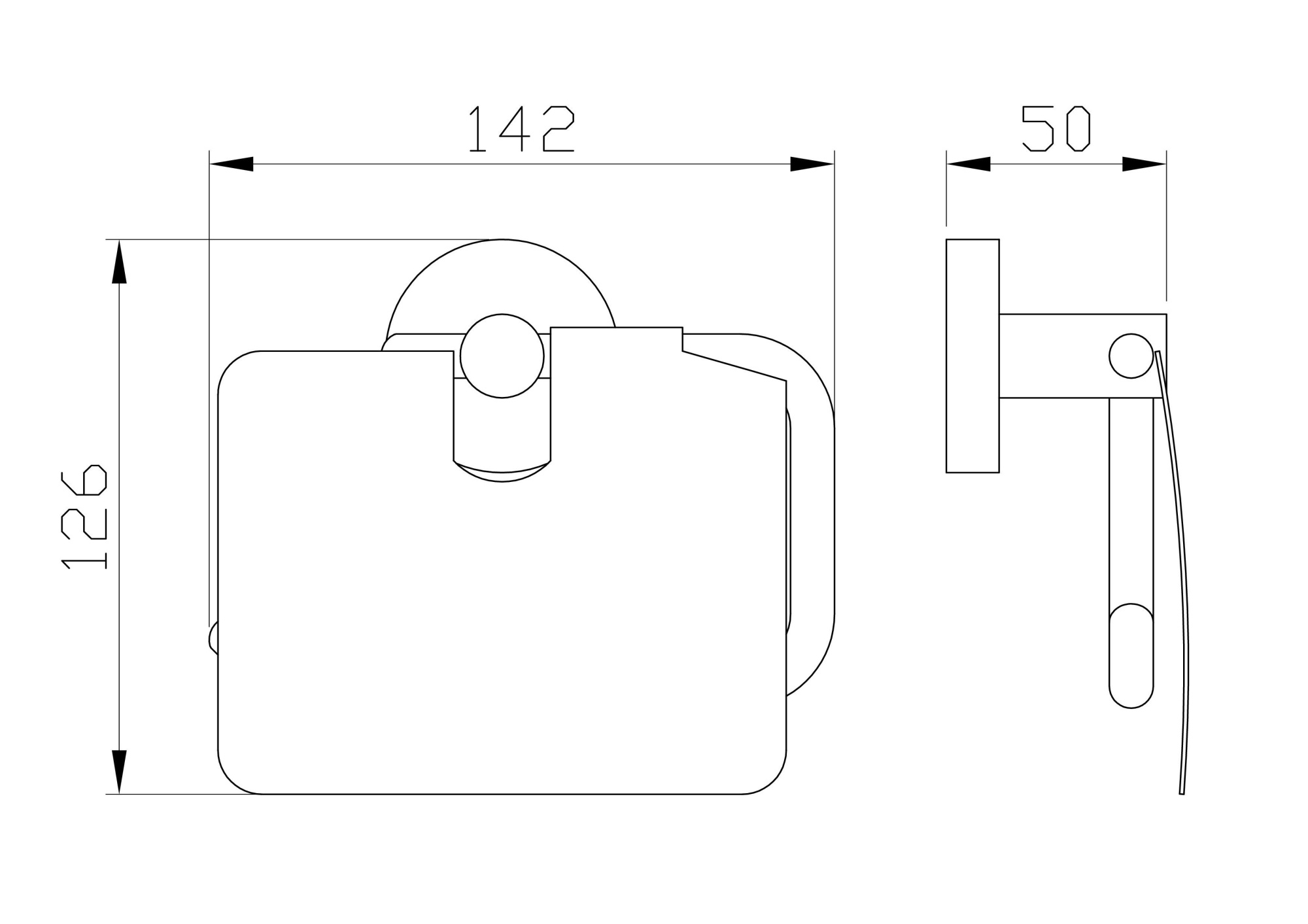 Держатель для туалетной бумаги с крышкой wonzon & woghand easy, хром (ww-8126)