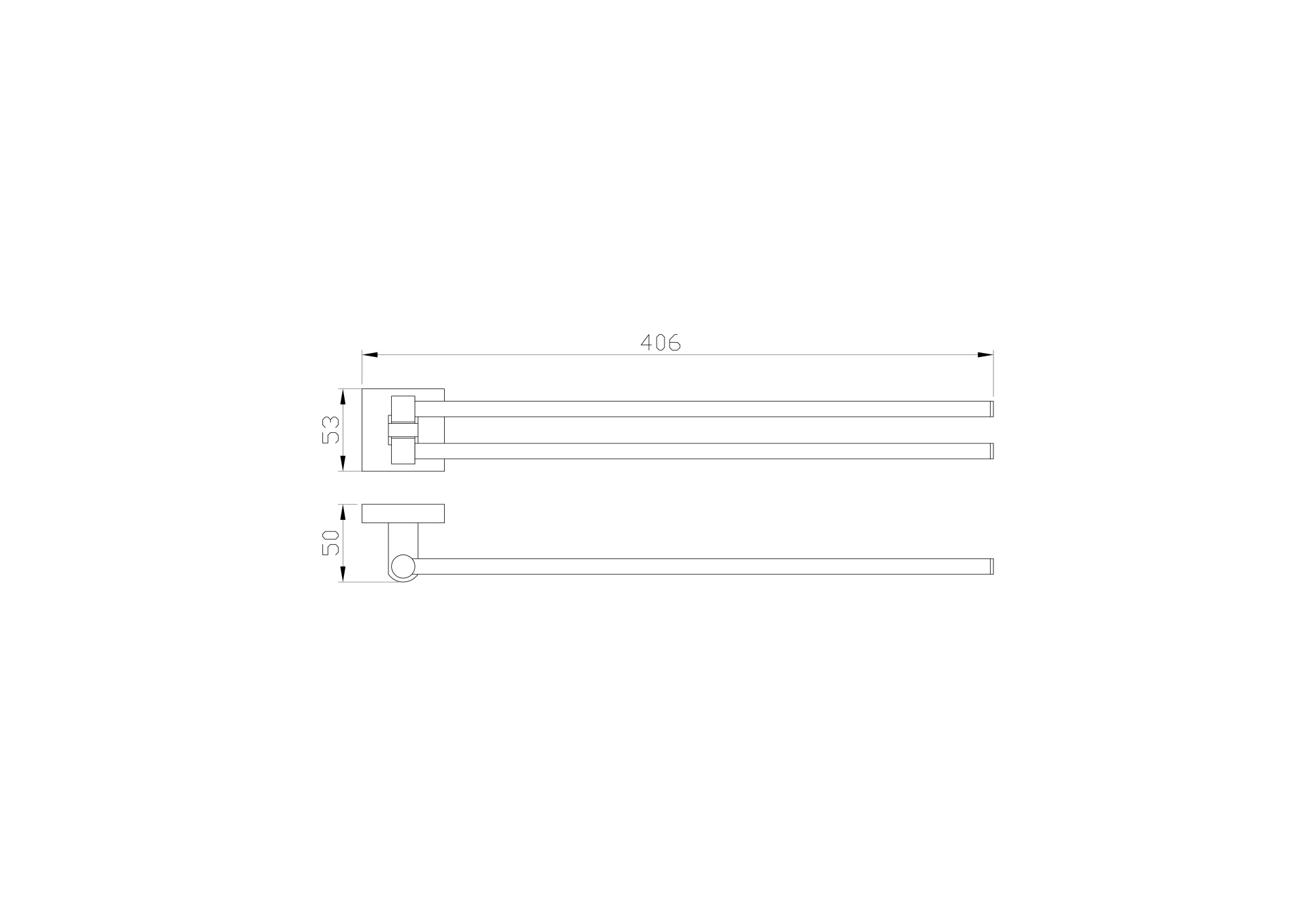 Полотенцедержатель поворотный wonzon & woghand polo, темное золото (ww-8931-dg)
