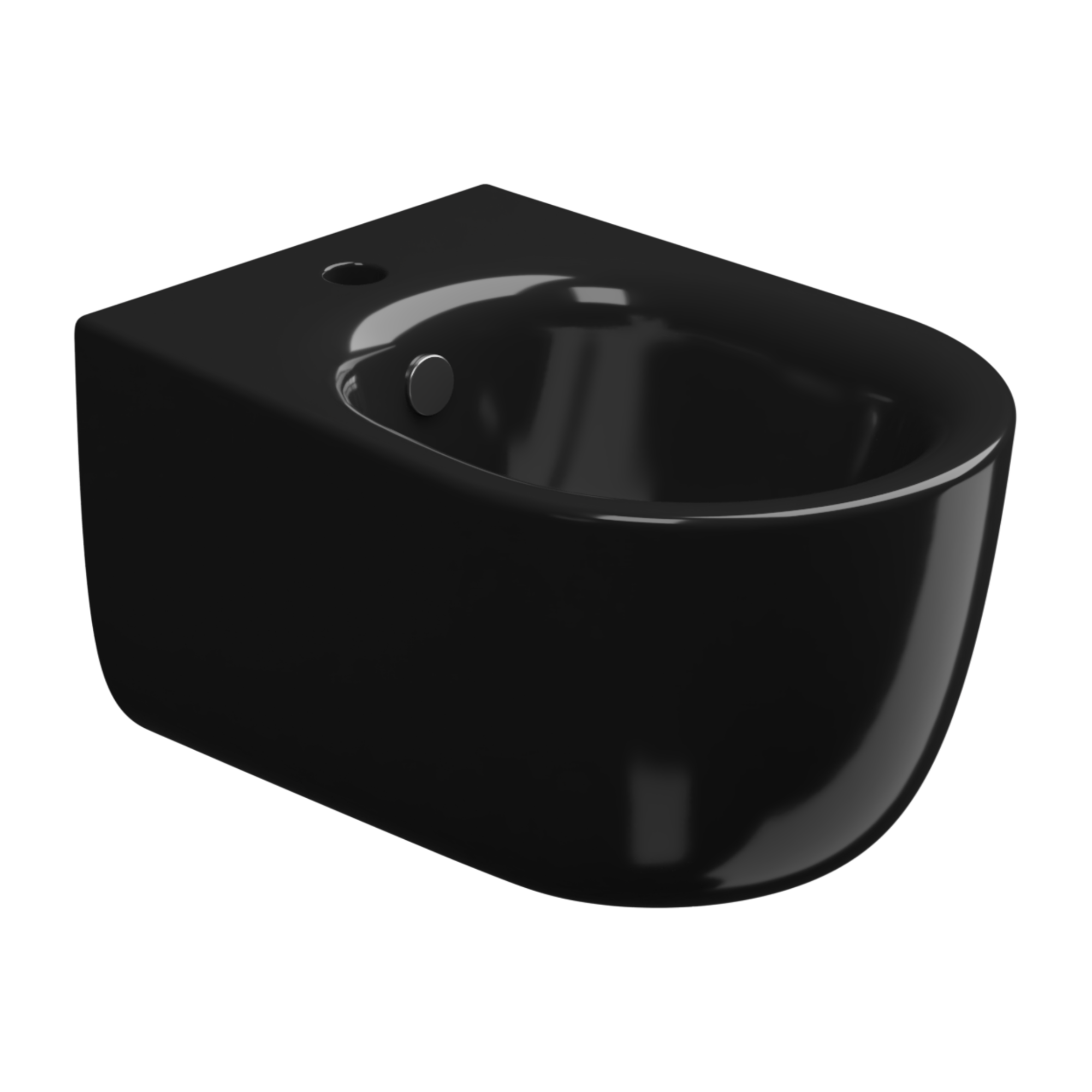 Биде подвесное gsg ceramic design hit! hibiso002, черный глянцевый