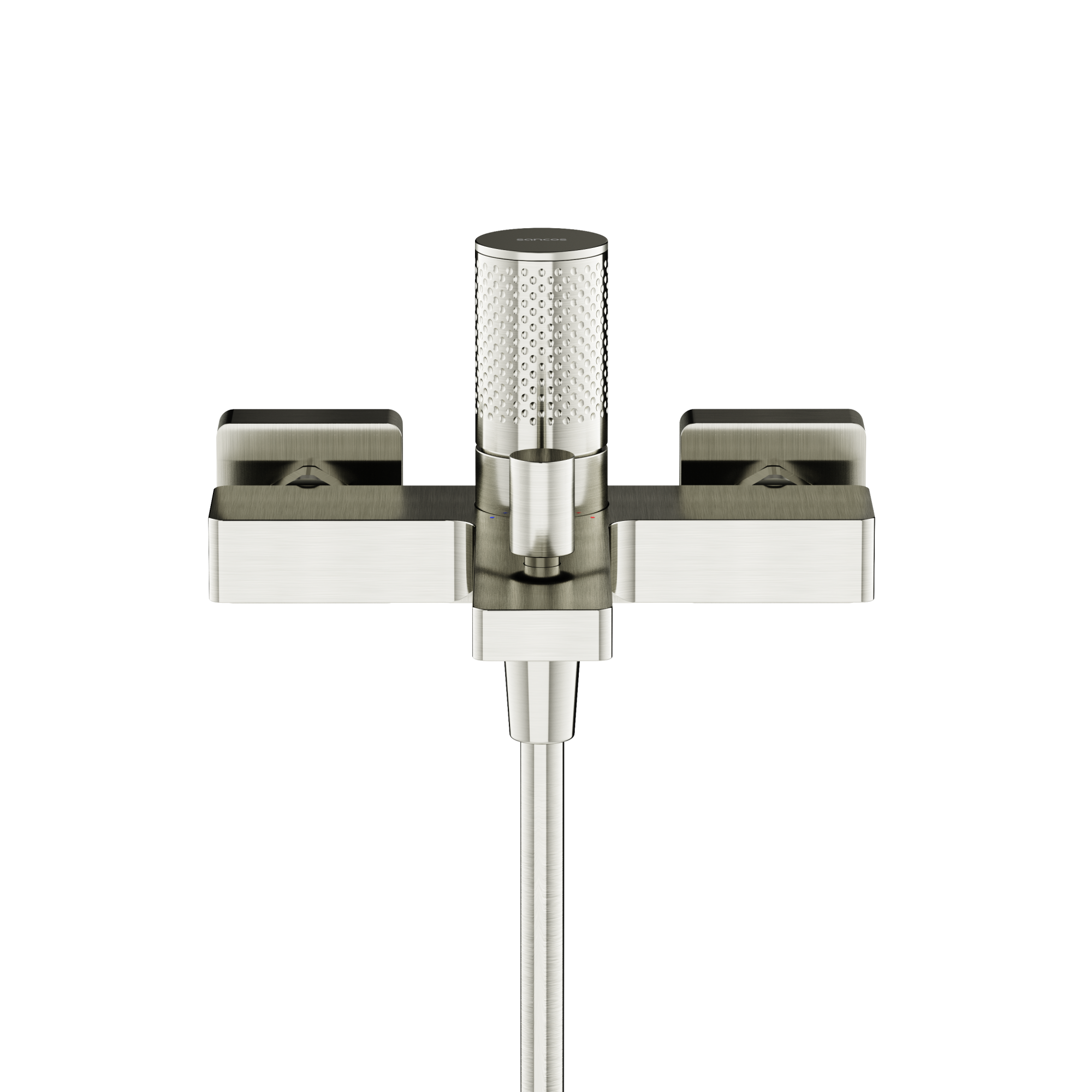 Смеситель для ванны и душа SANCOS Nexus, брашированный никель, PVD покрытие, арт. SC9014BN