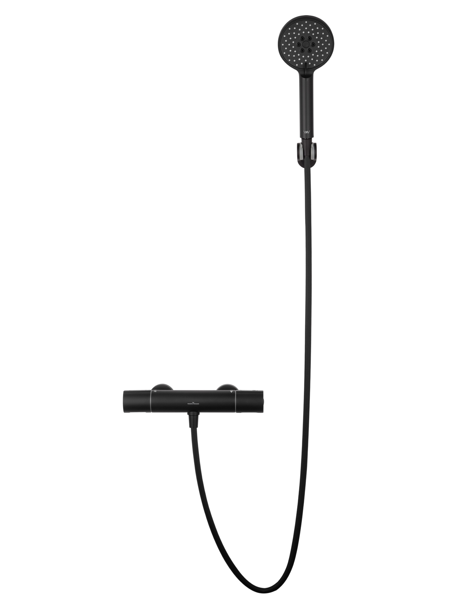 Смеситель для душа с термостатом wonzon & woghand inn 2, черный матовый (ww-a2006-a-mb) Смеситель для душа с термостатом wonzon & woghand inn 2, черный матовый (ww-a2006-a-mb)