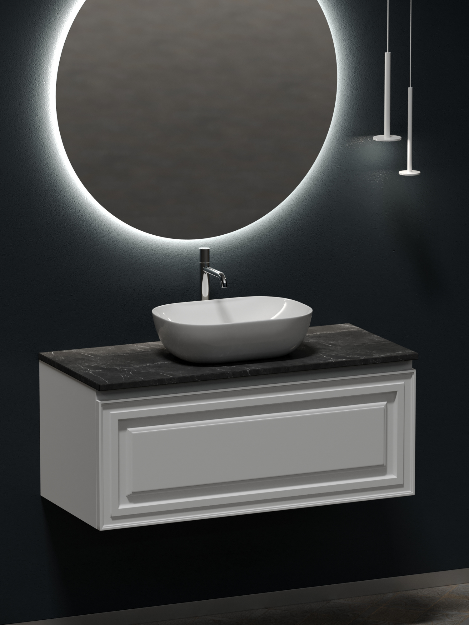 Столешница для ванной комнаты sancos  1000х460 , арт. tt100a1x