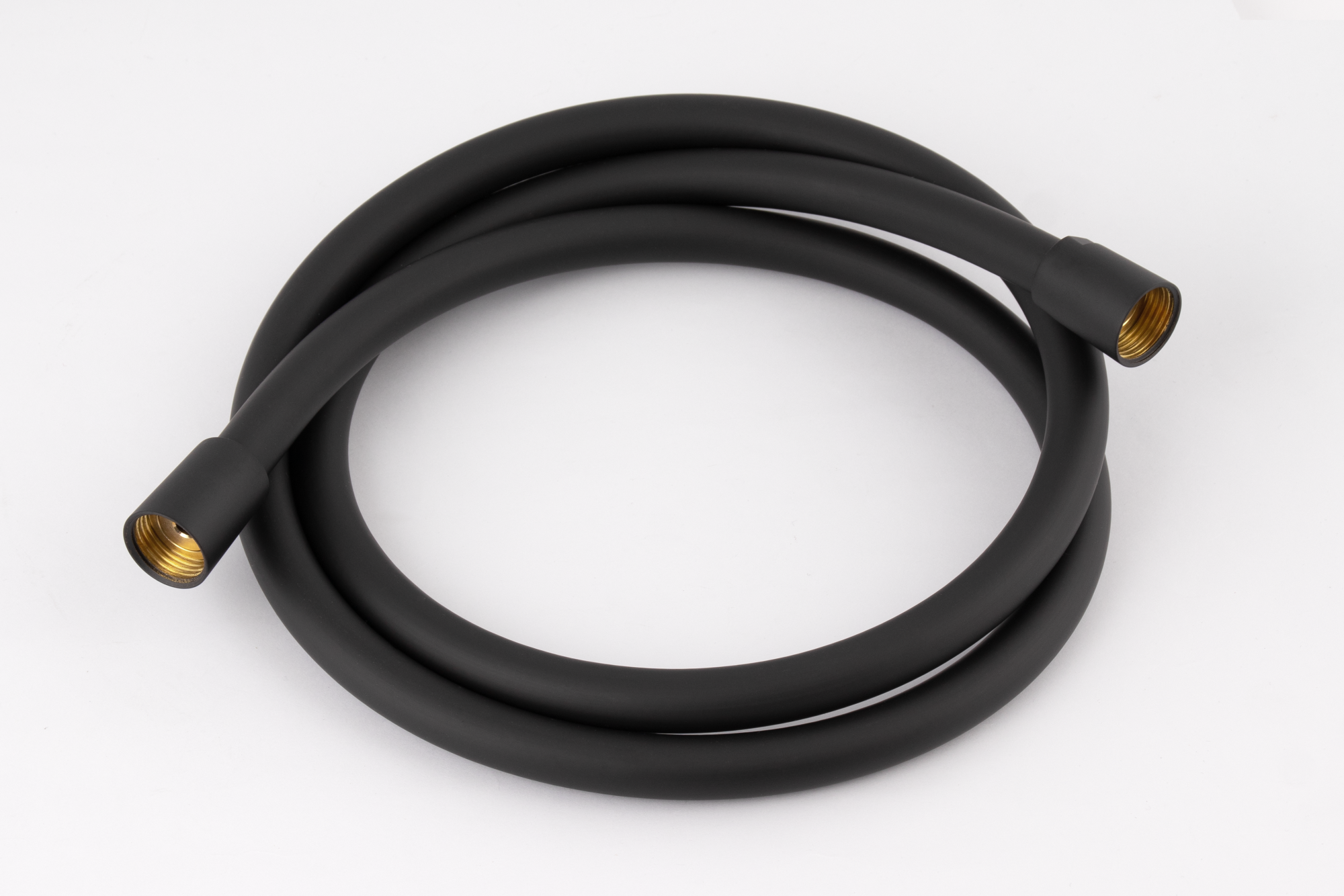 Шланг для душа пвх 150 см remer 332cn2g150no, черный матовый