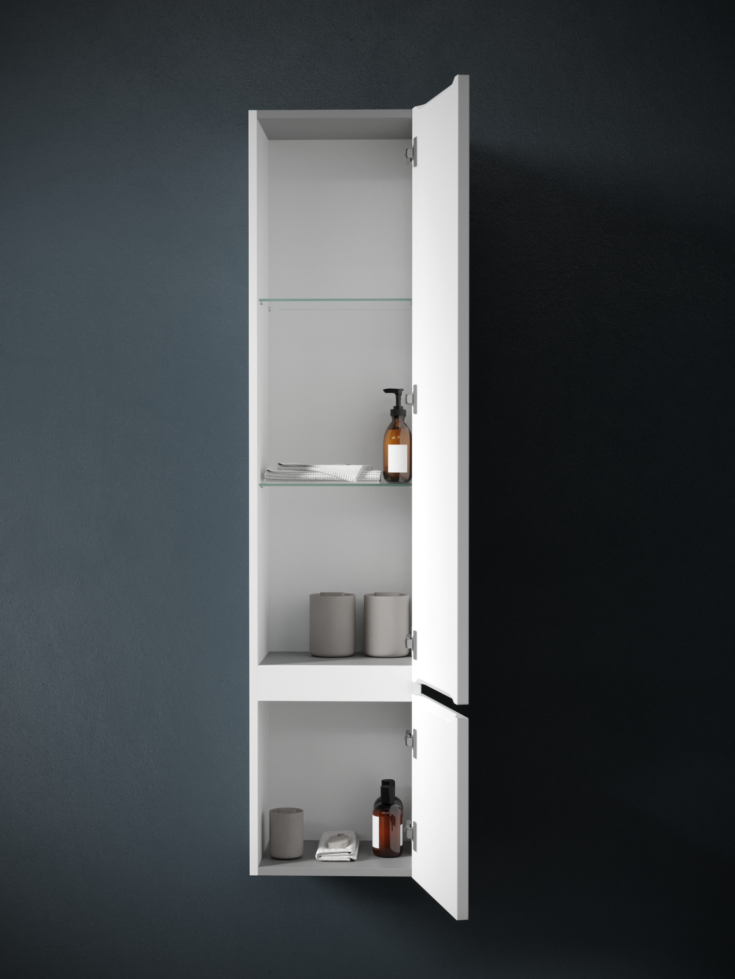 Шкаф-пенал sancos very подвесной правый,  bianco , 350х300х1600 мм, арт. pvr35rw