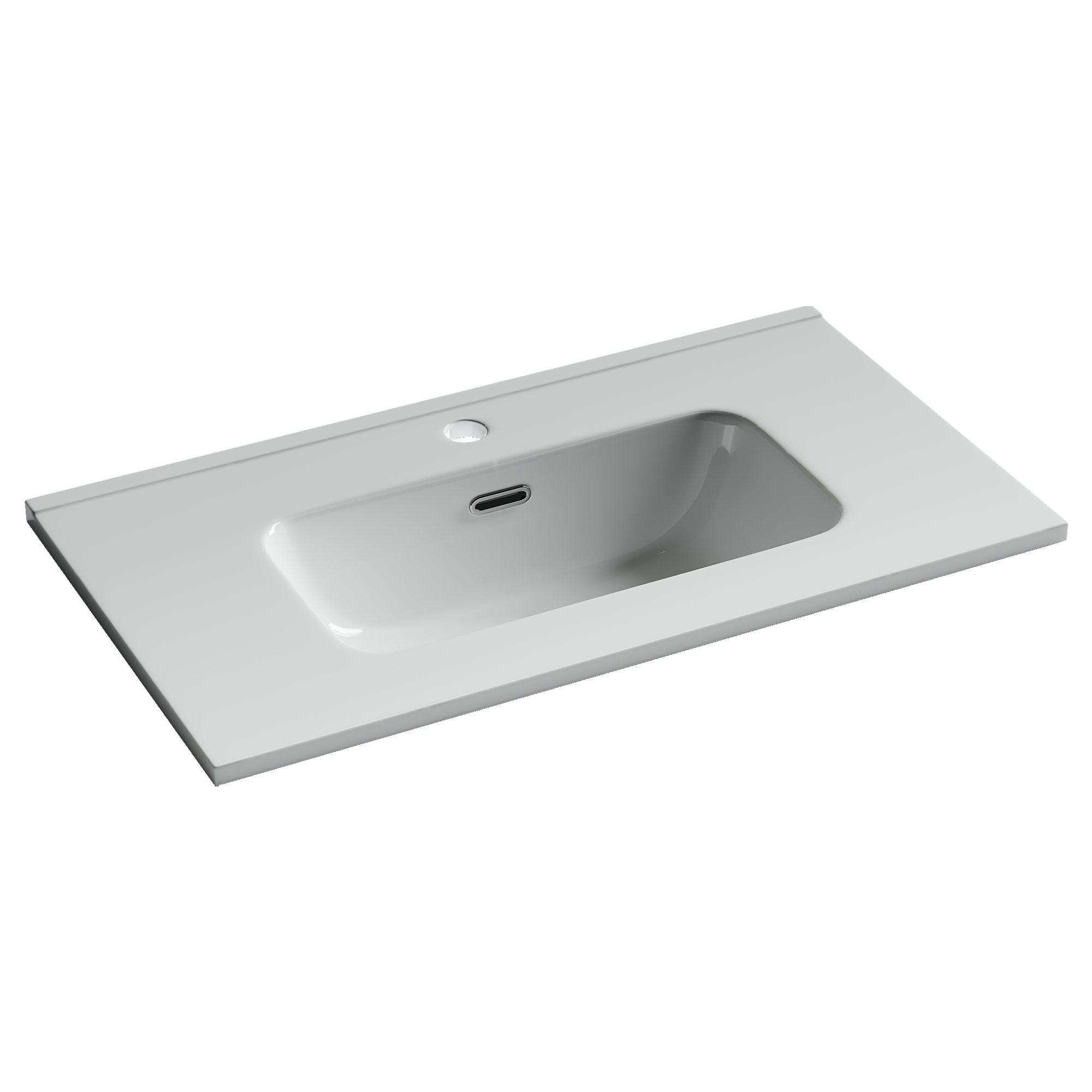 CN7029 Раковина мебельная накладная Compact 710x395x170, цвет белый