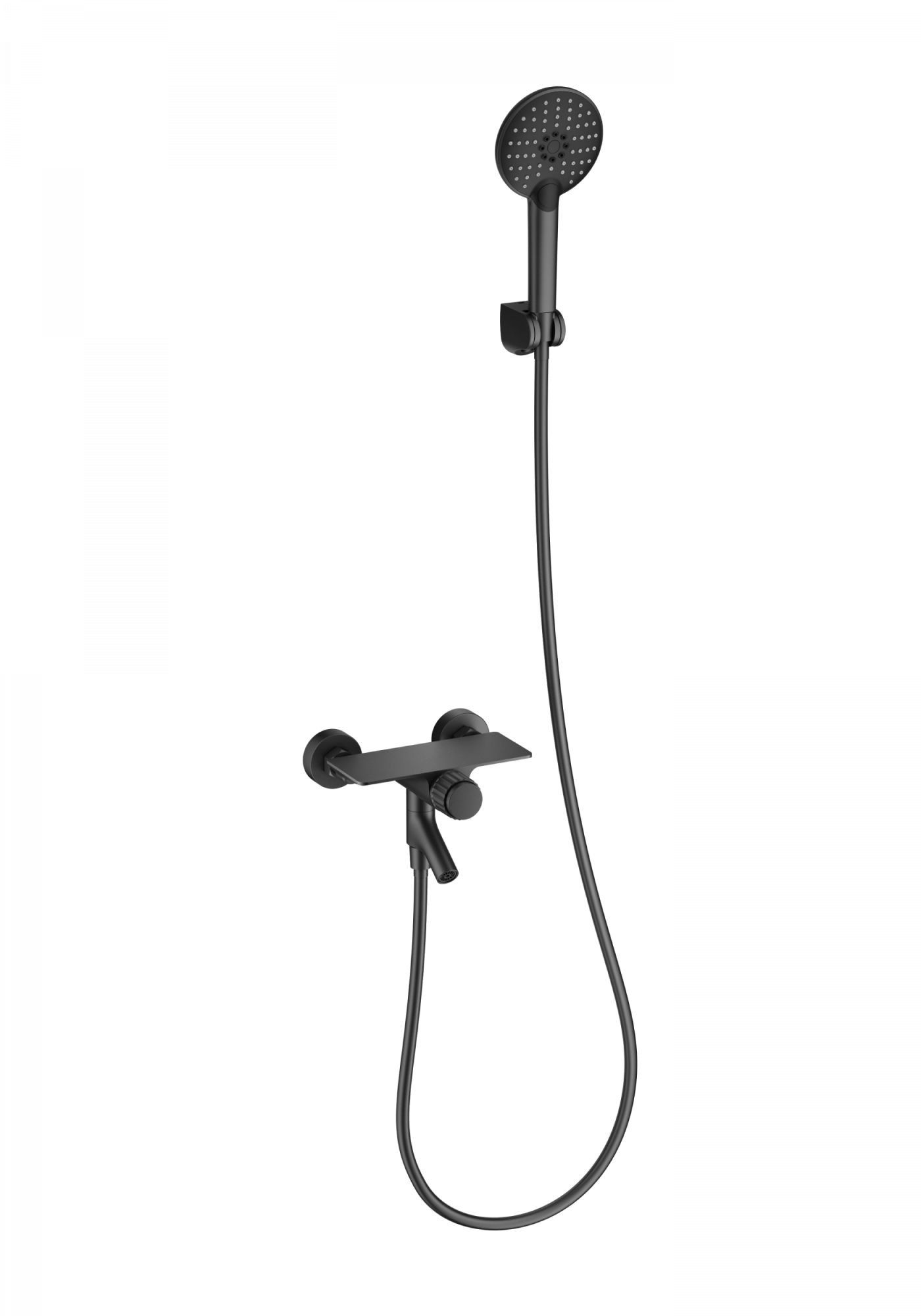 Смеситель для ванны с душем wonzon & woghand, темный графит (ww-fe05l221-bgg)